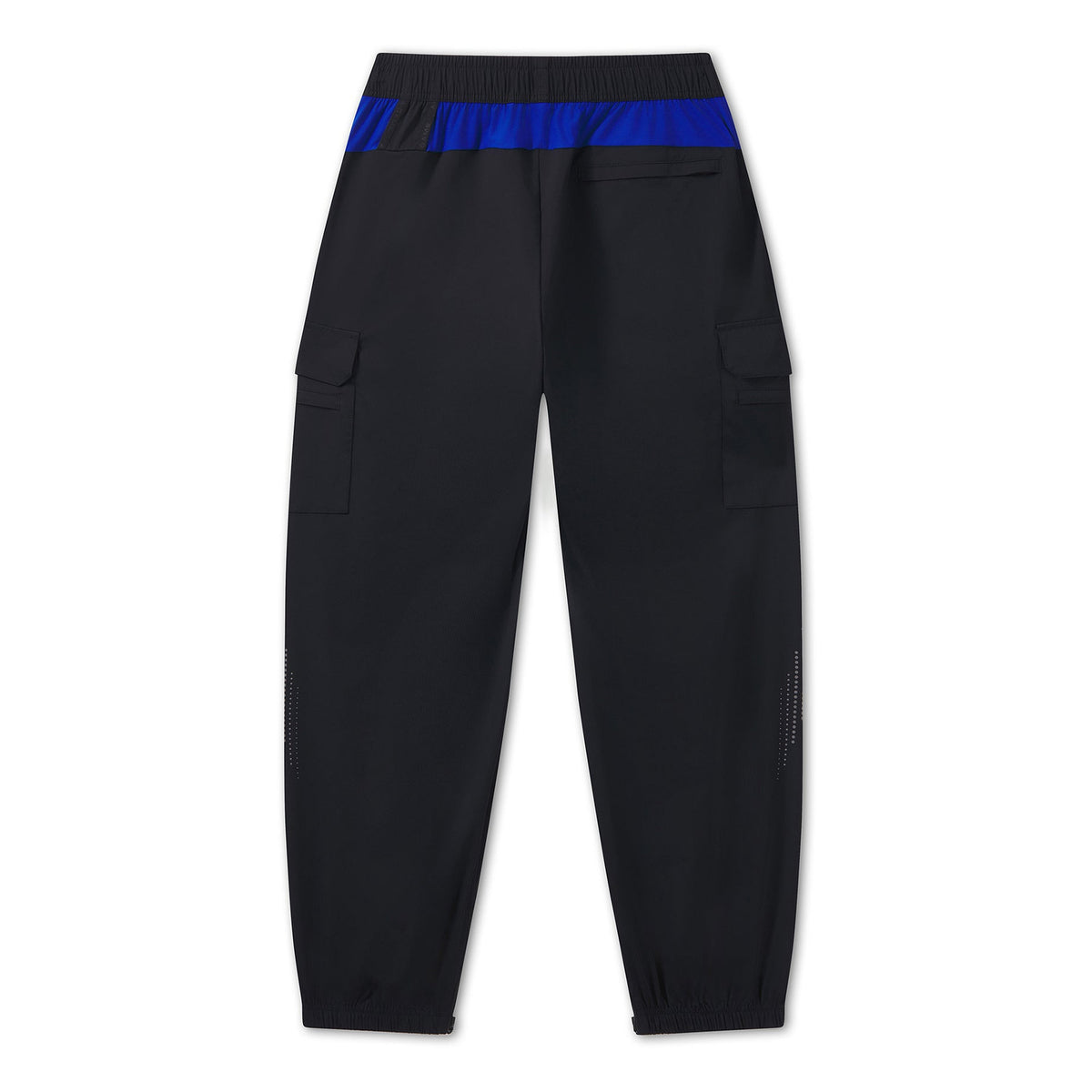 Men's Cargo Zip Pants - Black / Cobalt Blue