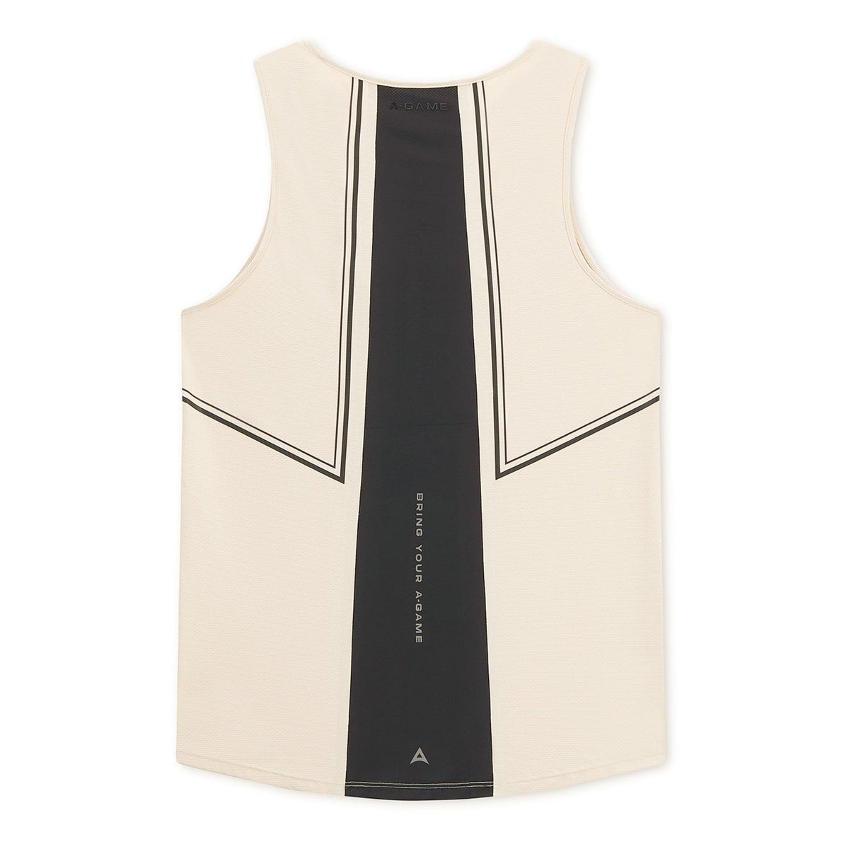 Men's Curved Hem Training Vest - Beige