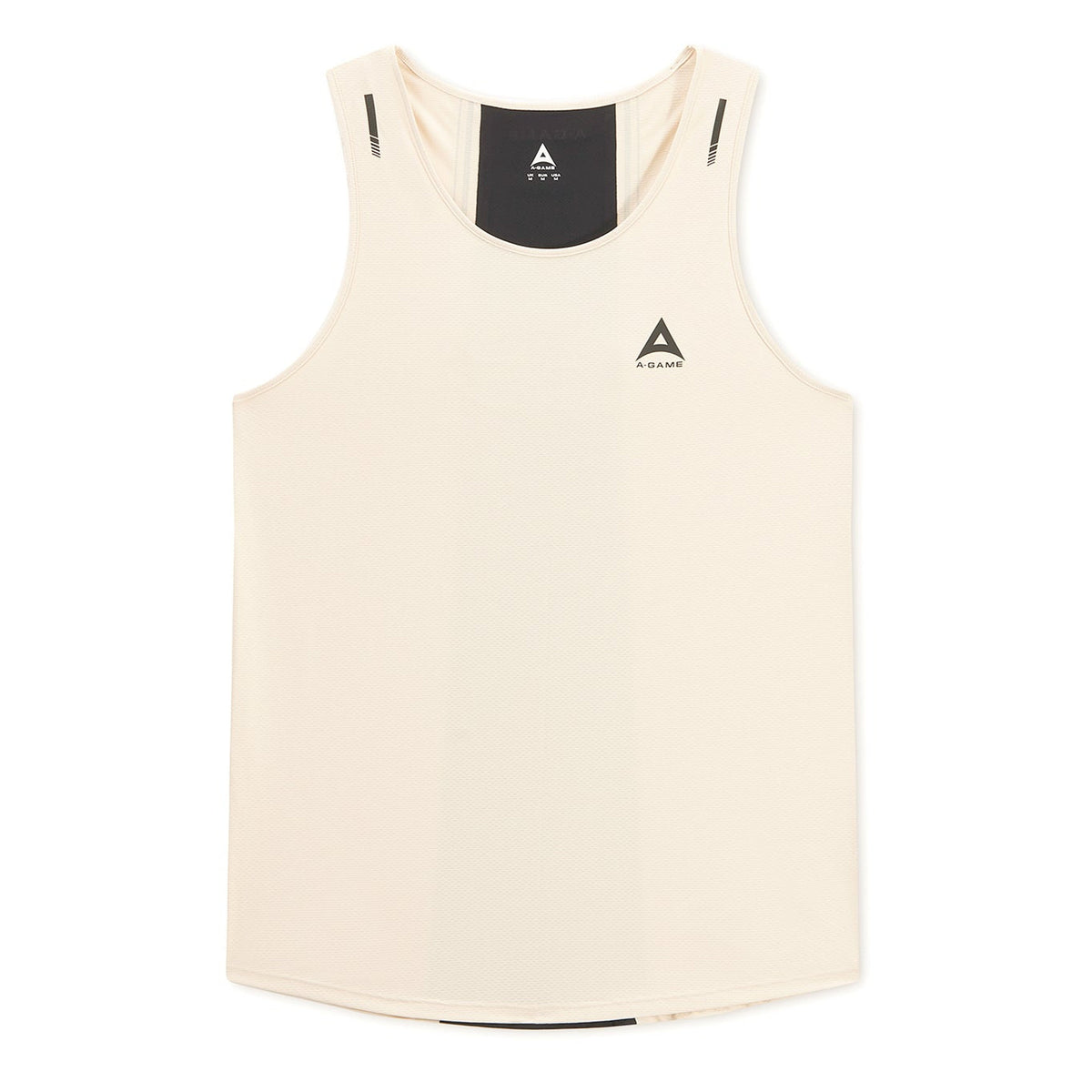 Men's Curved Hem Training Vest - Beige