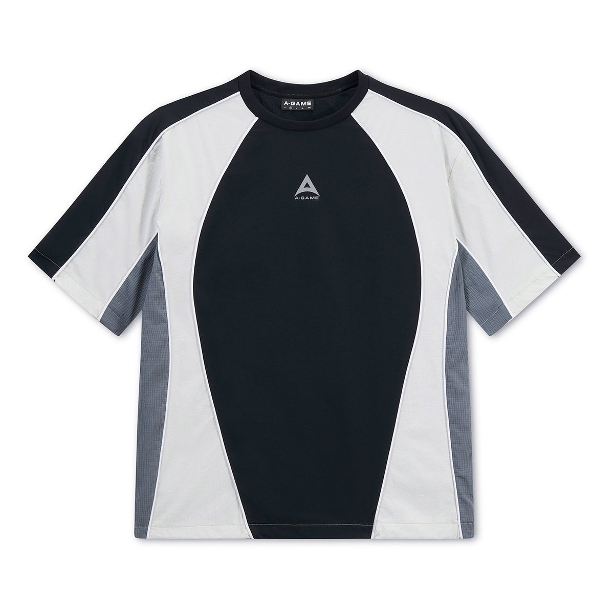Men's Textured T-Shirt - Black / Light Grey