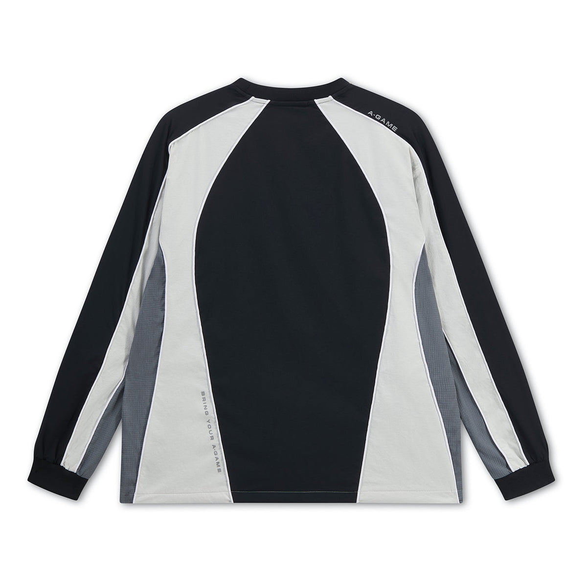 Men's Textured Sweatshirt - Black / Light Grey
