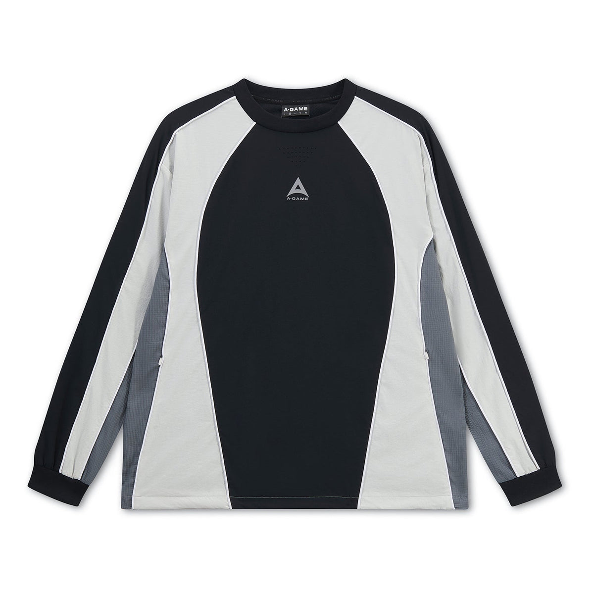 Men's Textured Sweatshirt - Black / Light Grey