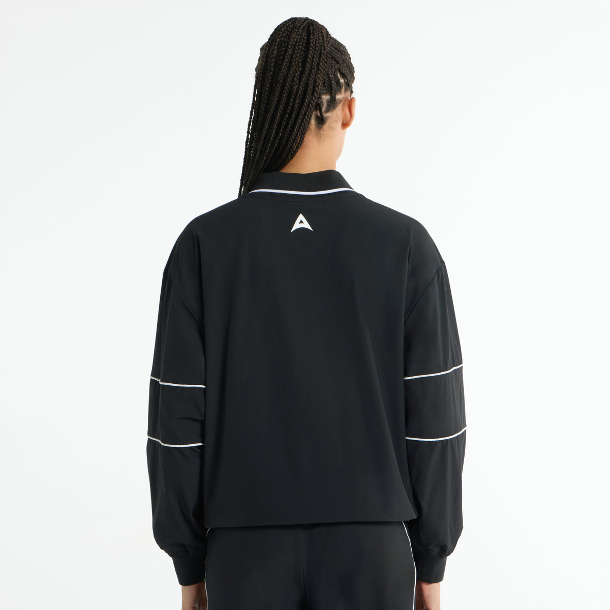 Women's Woven Pullover - Black
