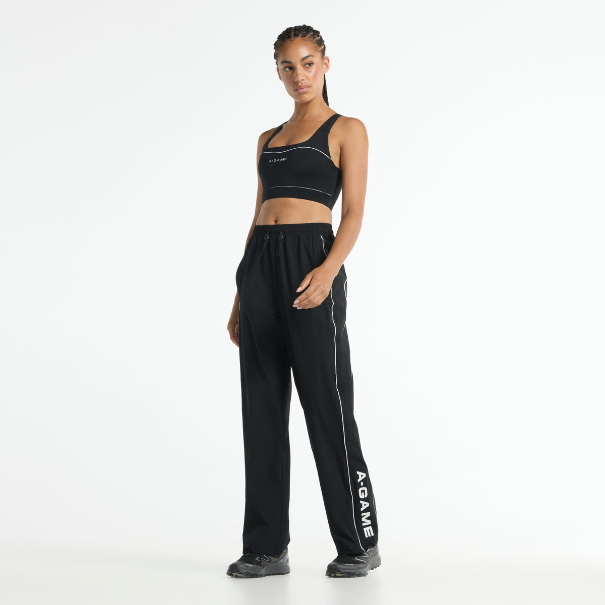Women's Woven Joggers - Black