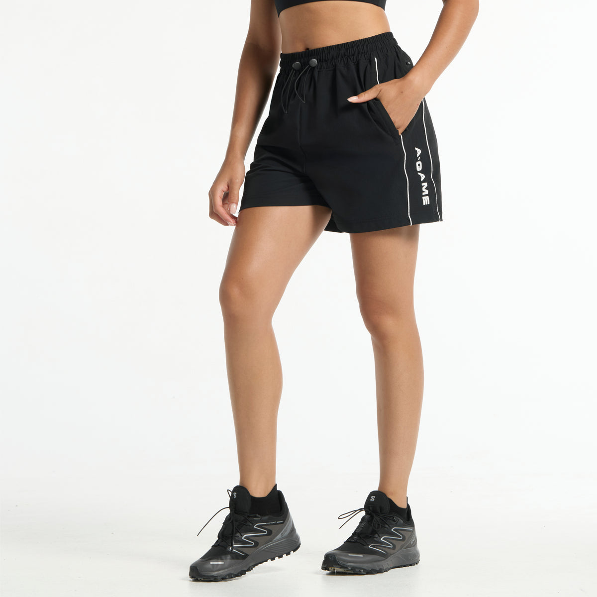 Women's Woven Shorts - Black