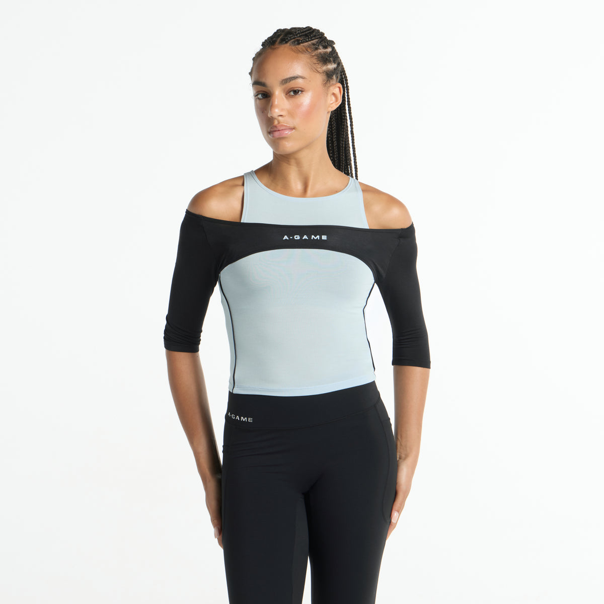 Women's Layered Tank - Pale Blue