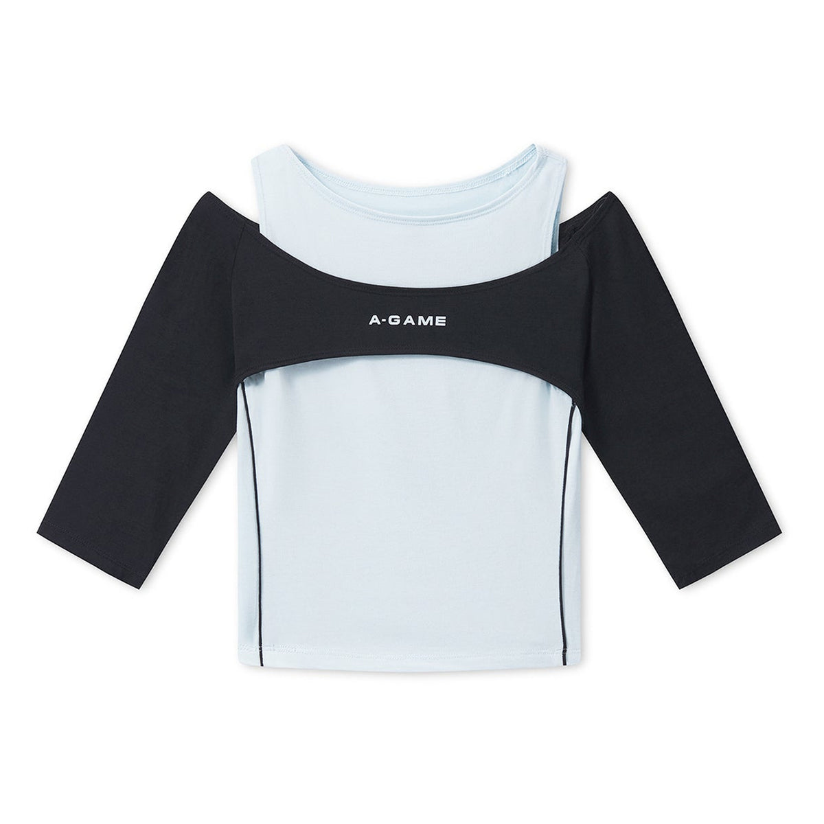 Women's Layered Tank - Pale Blue