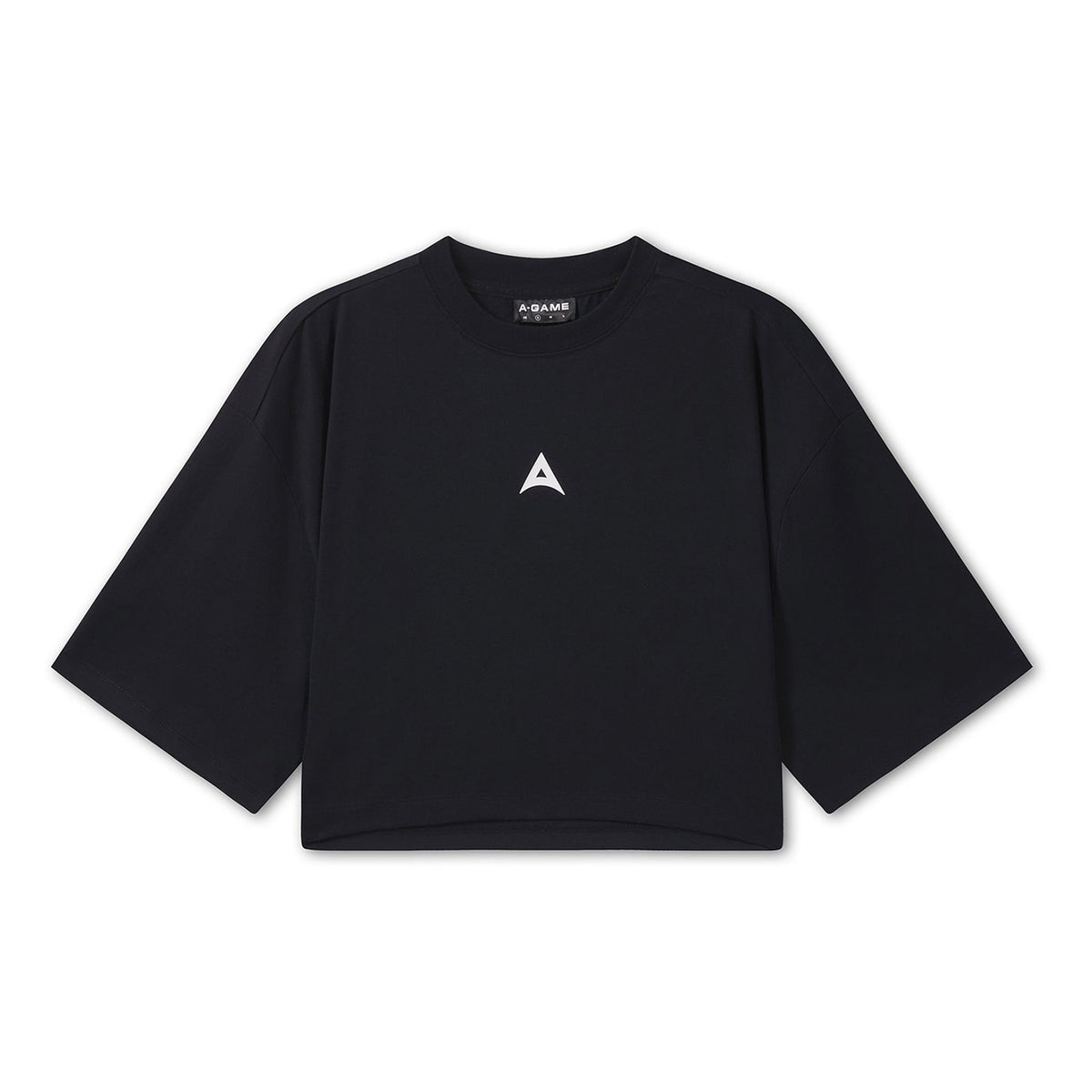 Women's Cropped Graphic T-Shirt - Black