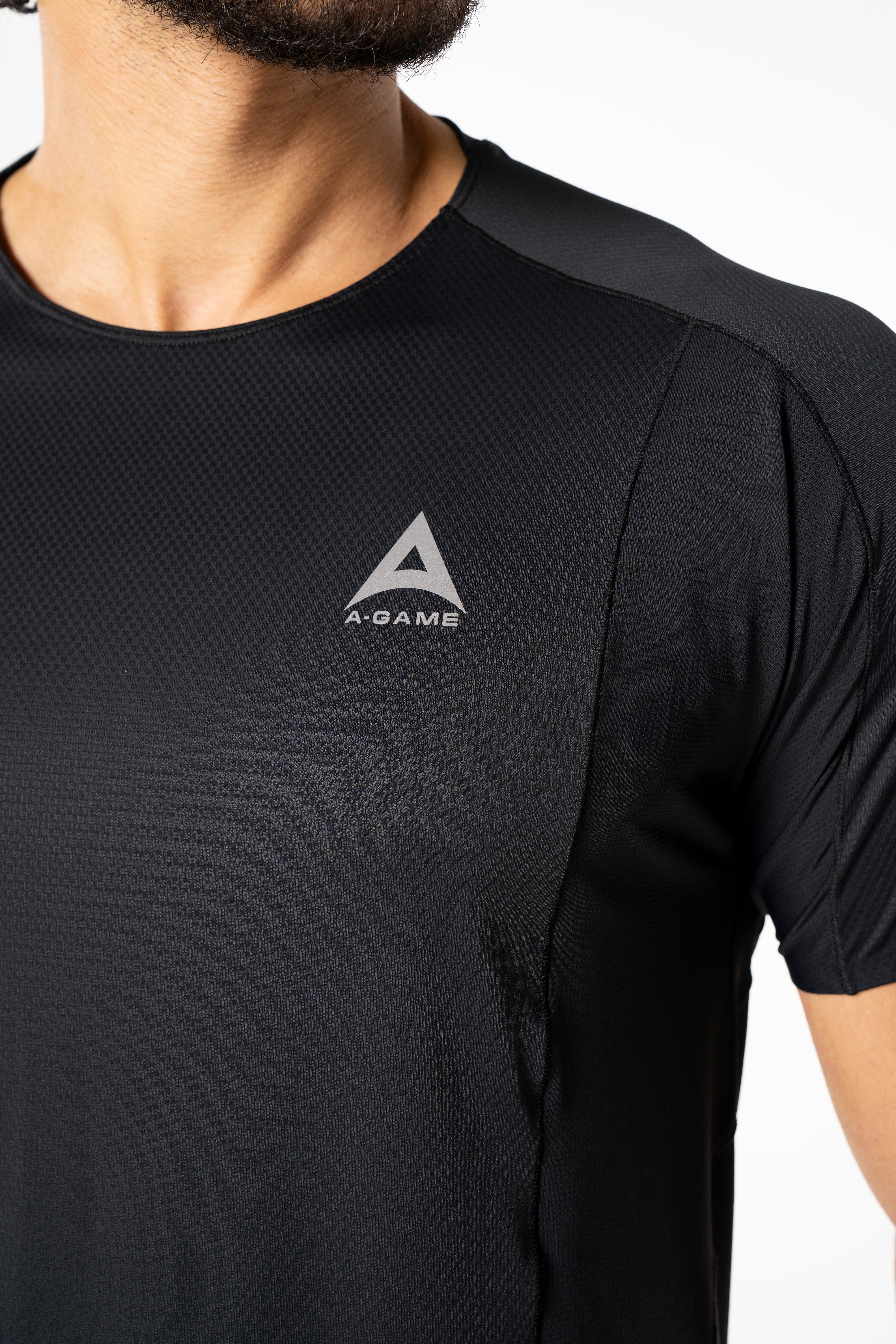 Men's Panel Performance T-Shirt - Black