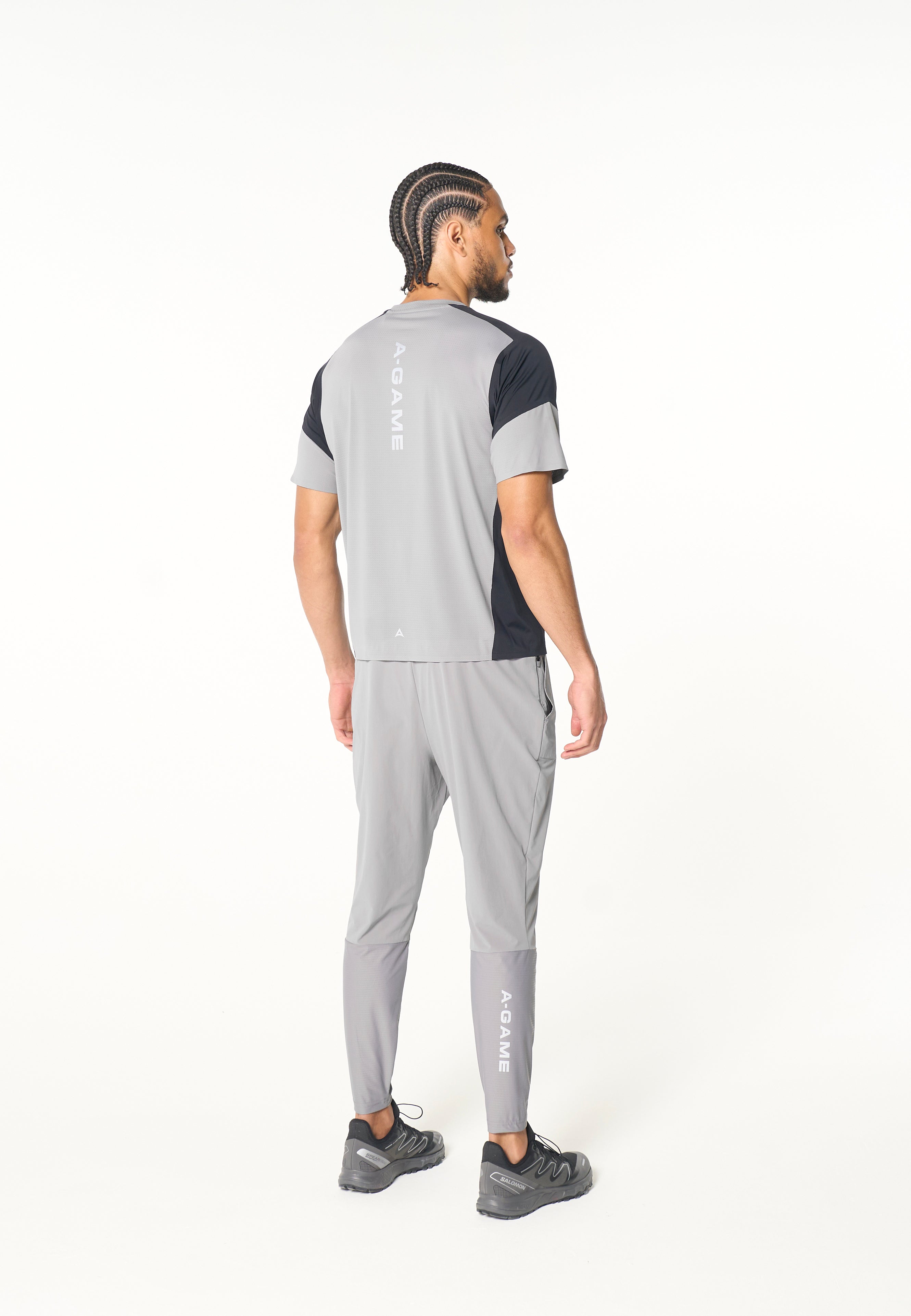 Men's Mesh T-Shirt - Grey / Black