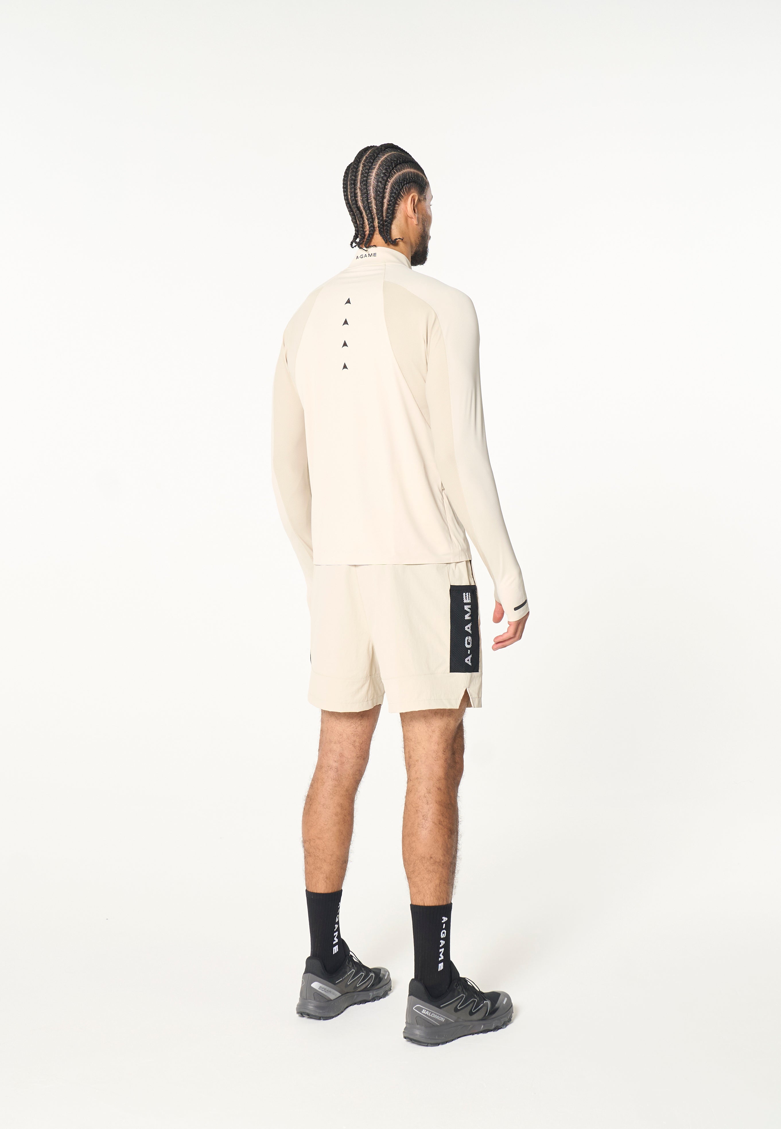 Men's Core Long Sleeve 1/4 Zip - Beige