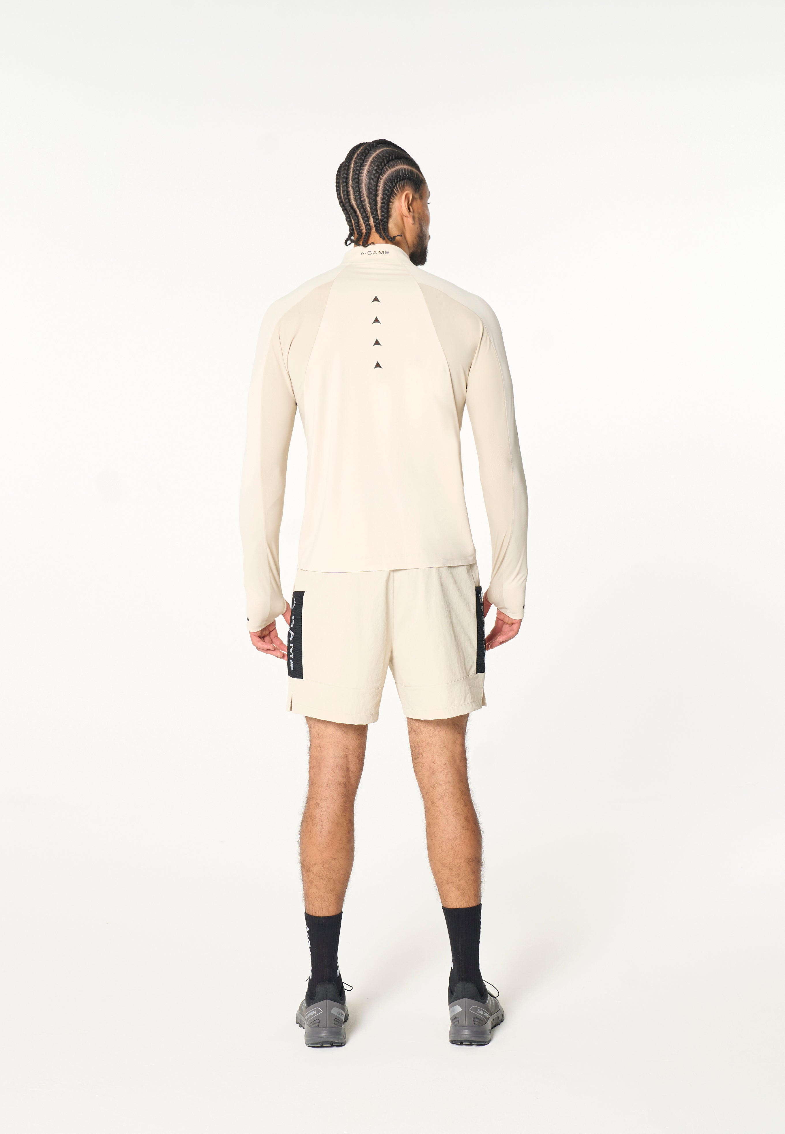 Men's Core Long Sleeve 1/4 Zip - Beige