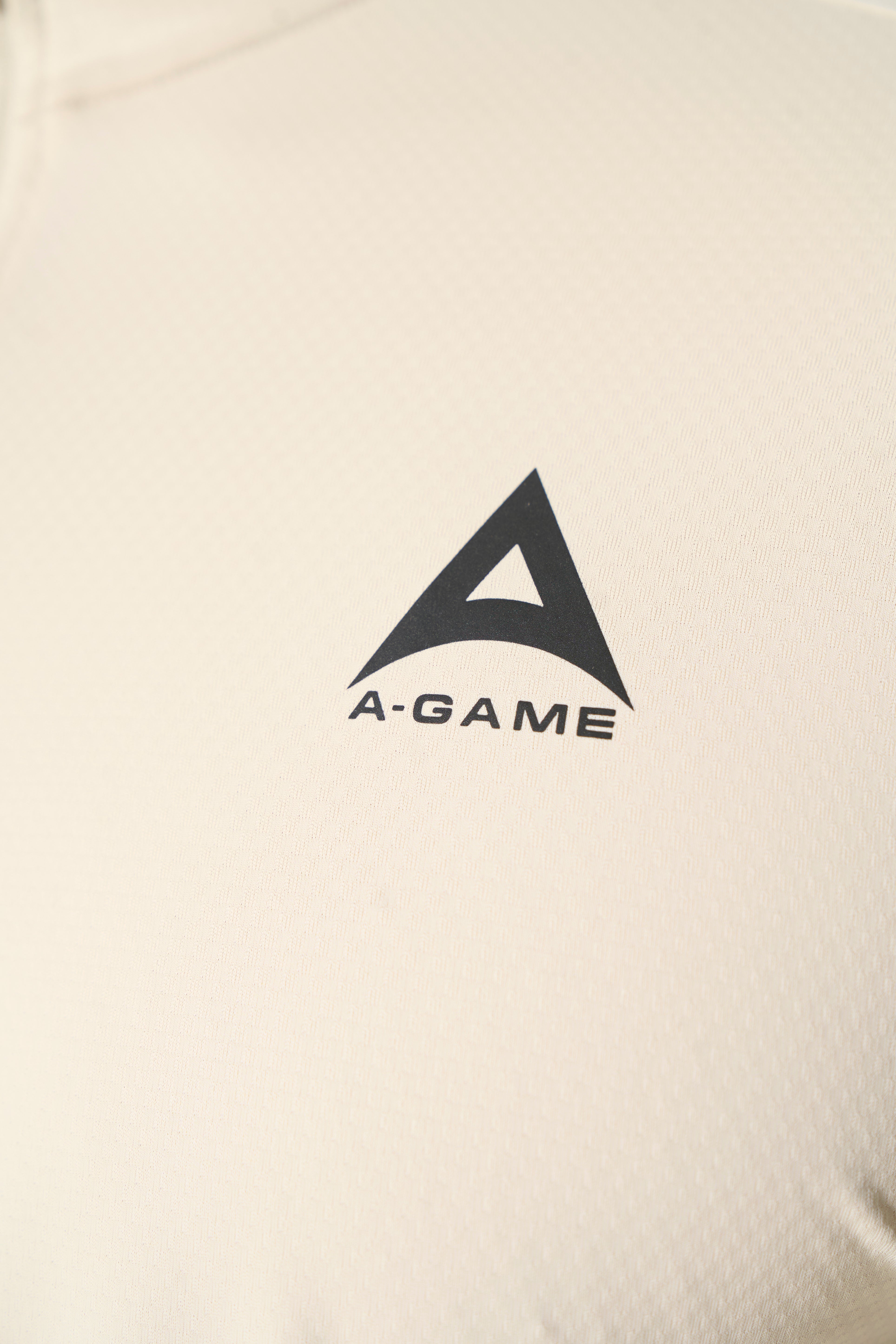 Men's Core Long Sleeve 1/4 Zip - Beige