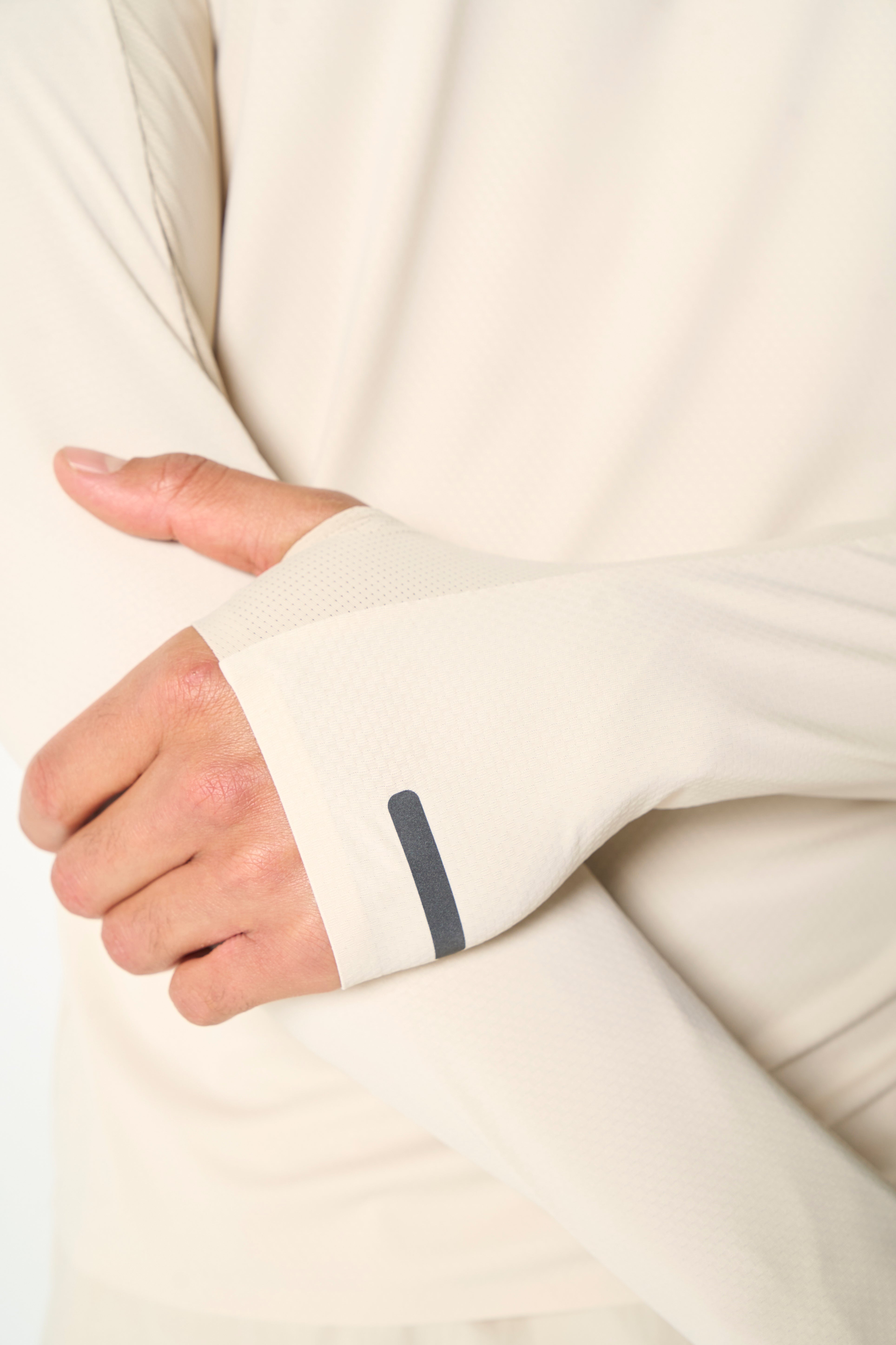 Men's Core Long Sleeve 1/4 Zip - Beige