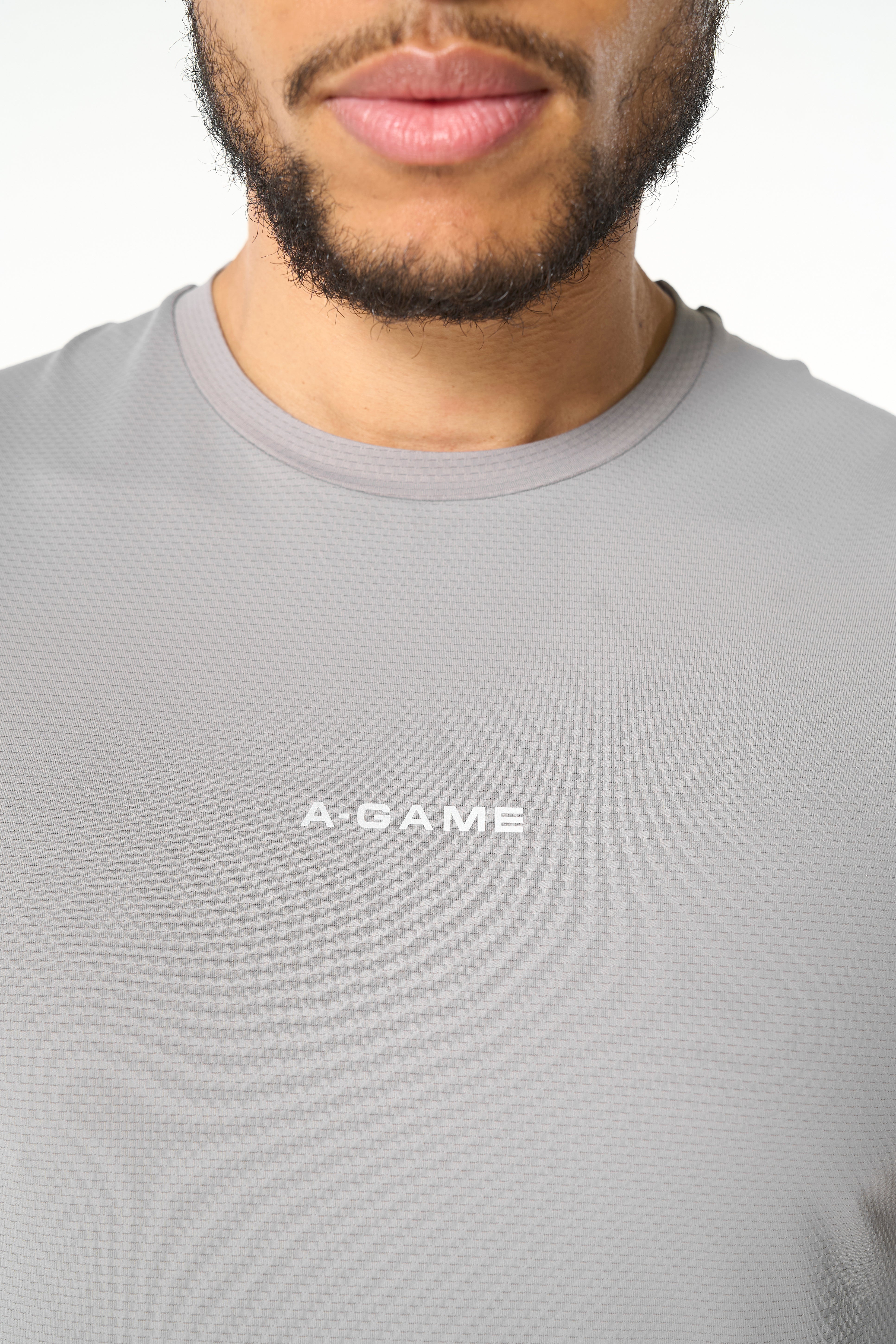 Men's Mesh Panelled Tank - Grey