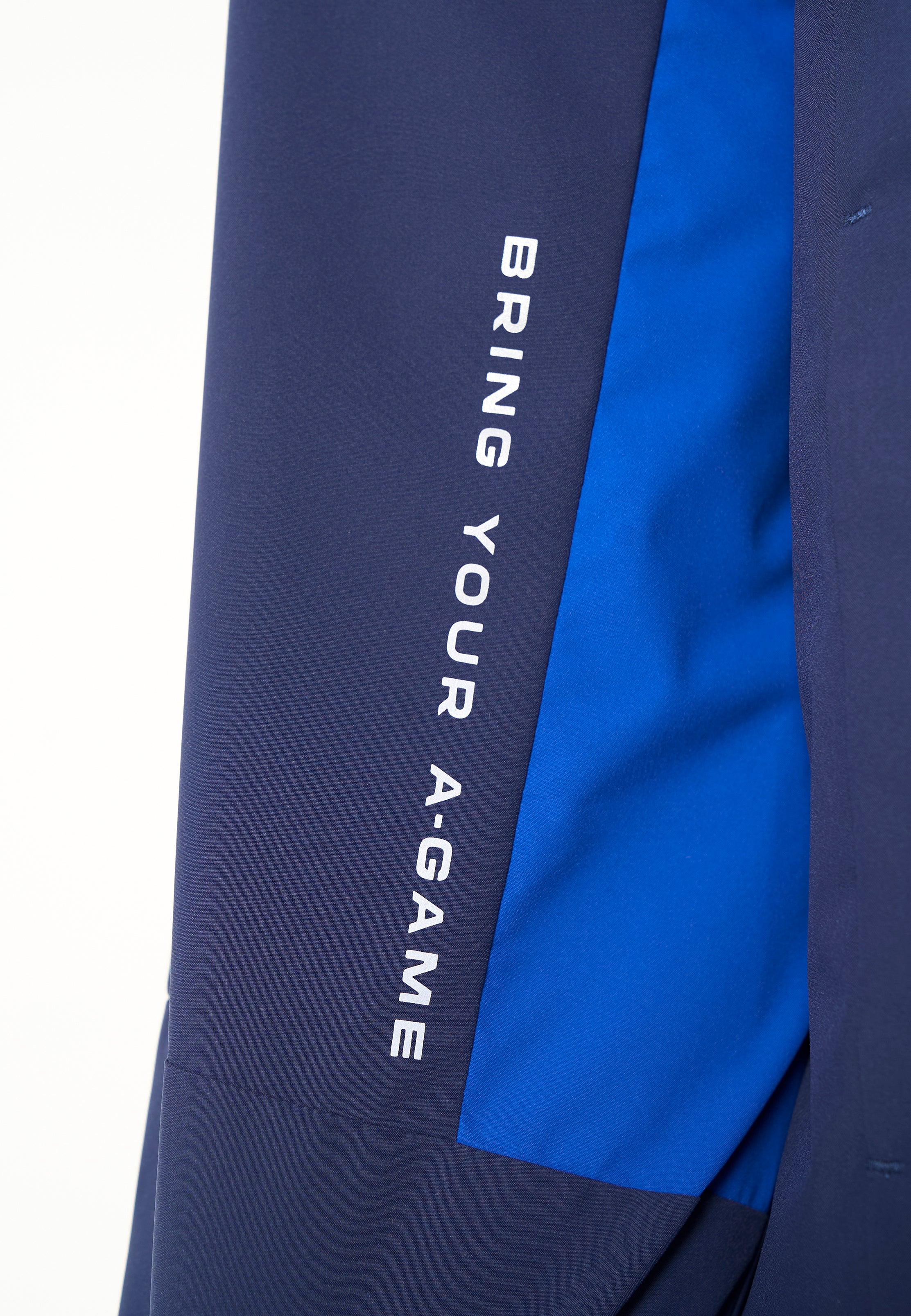 MENS PANELLED LIGHTWEIGHT JACKET - NAVY / COBALT BLUE