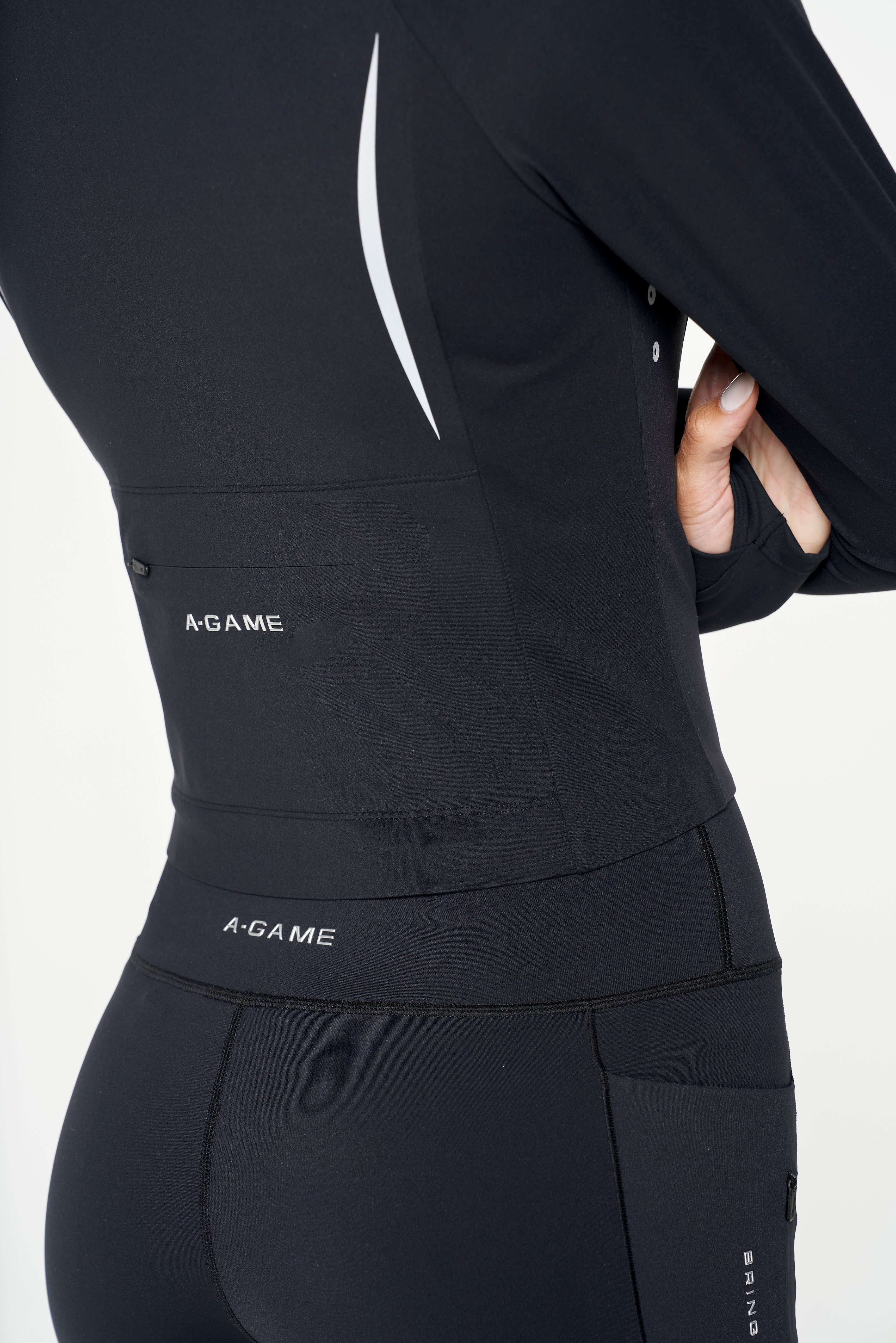 Women's Zip Through - Black