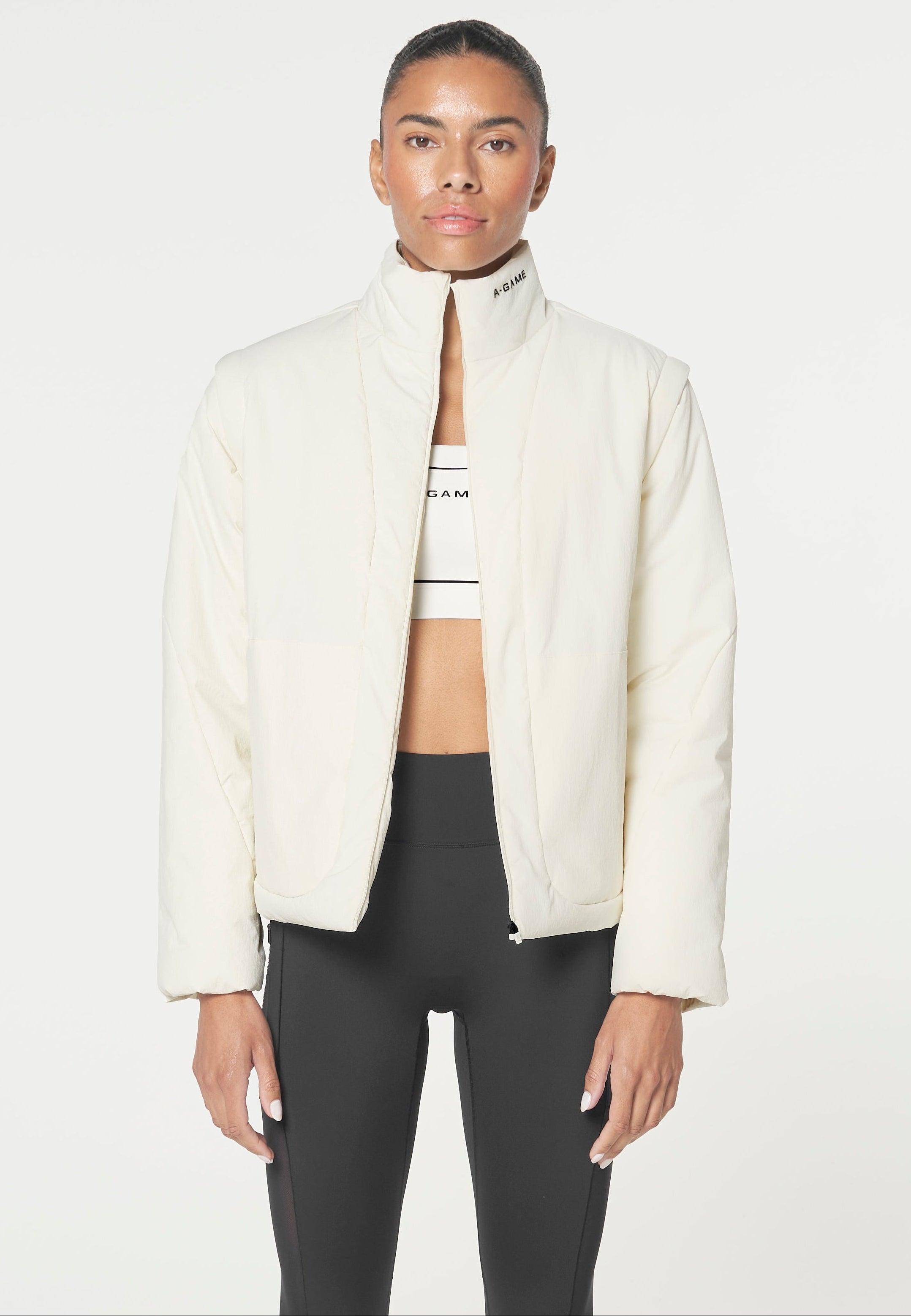 WOMENS LIGHT WEIGHT PADDED JACKET - ECRU