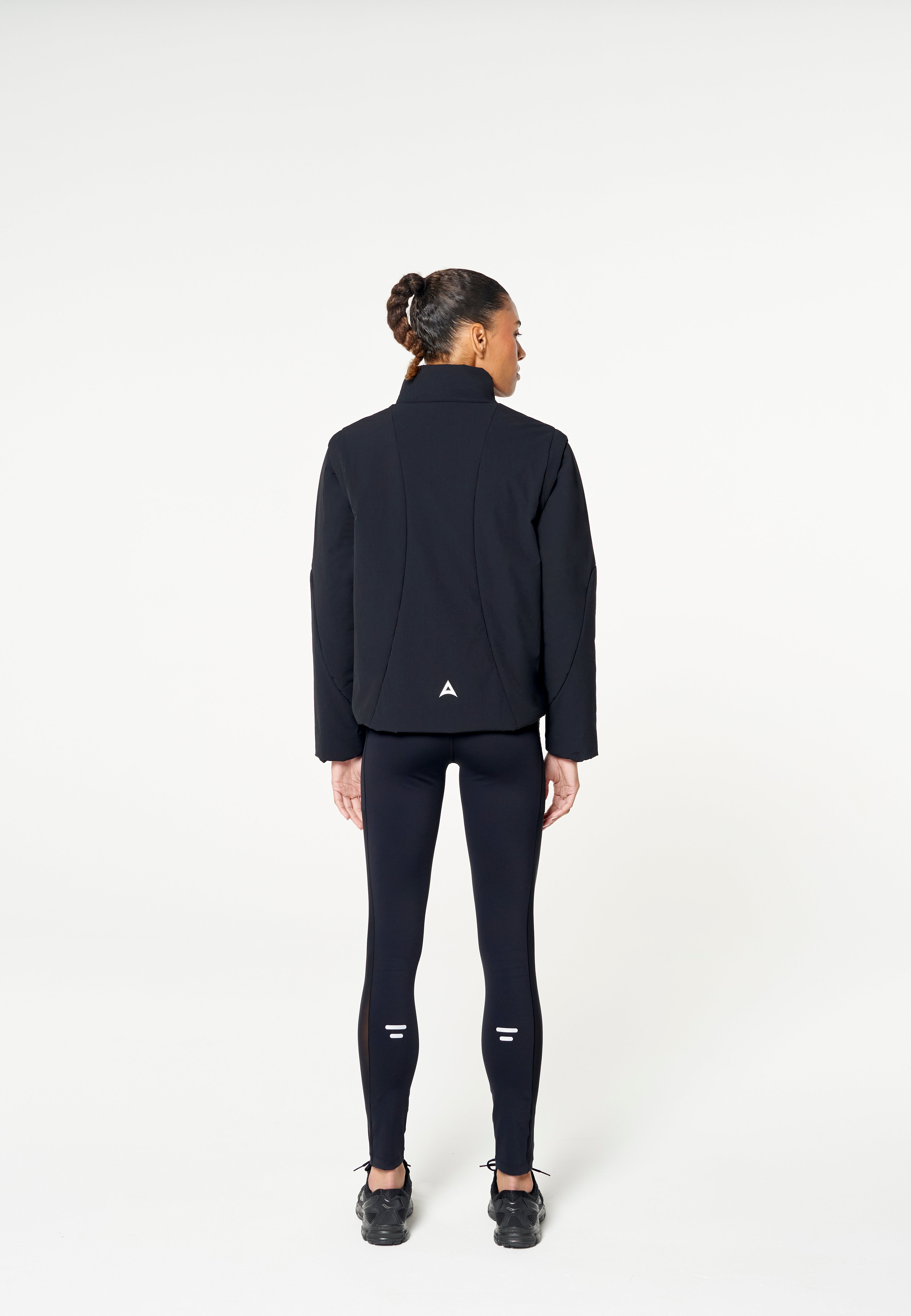 WOMENS LIGHT WEIGHT PADDED JACKET - BLACK