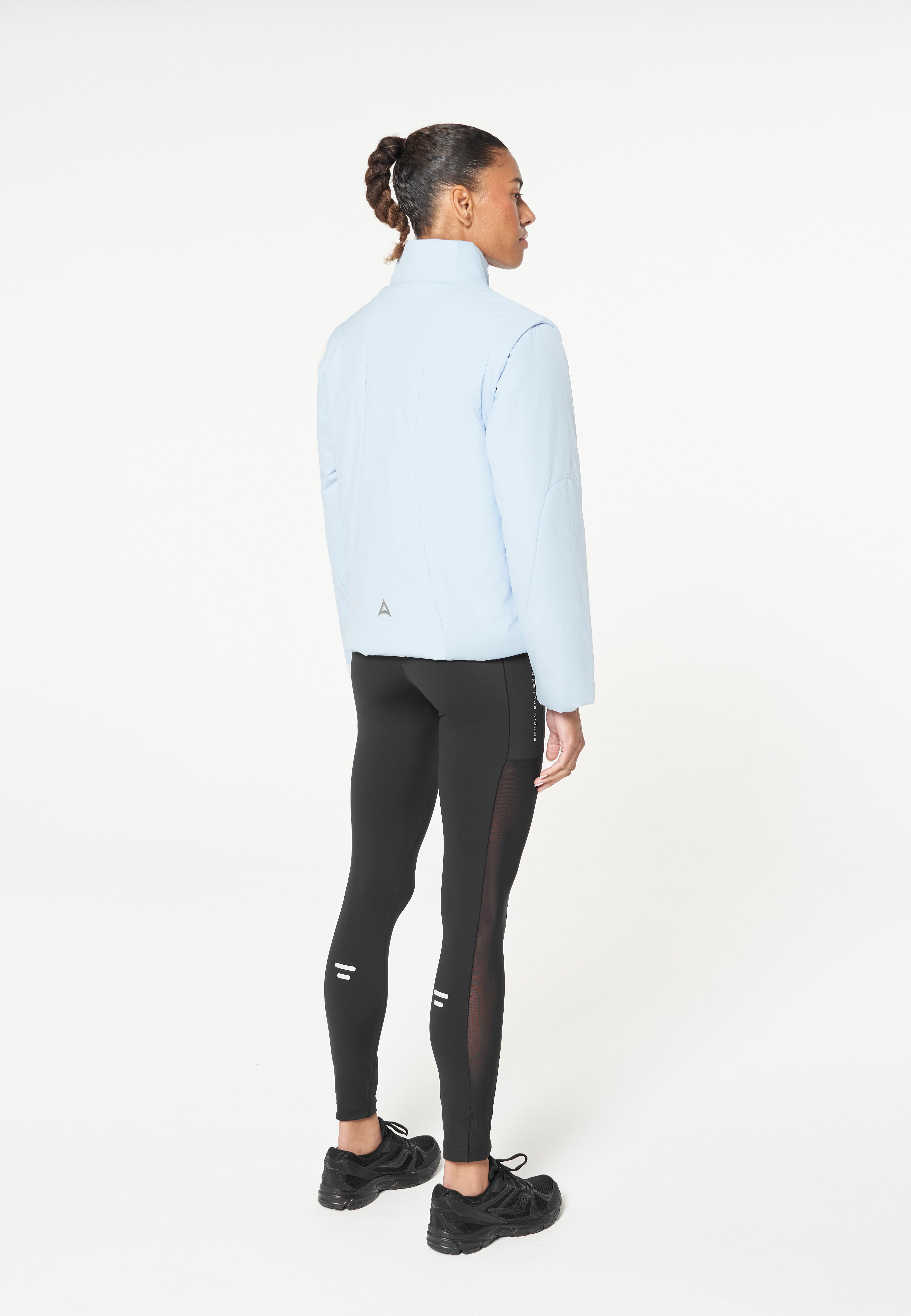 WOMENS LIGHT WEIGHT PADDED JACKET - PALE BLUE