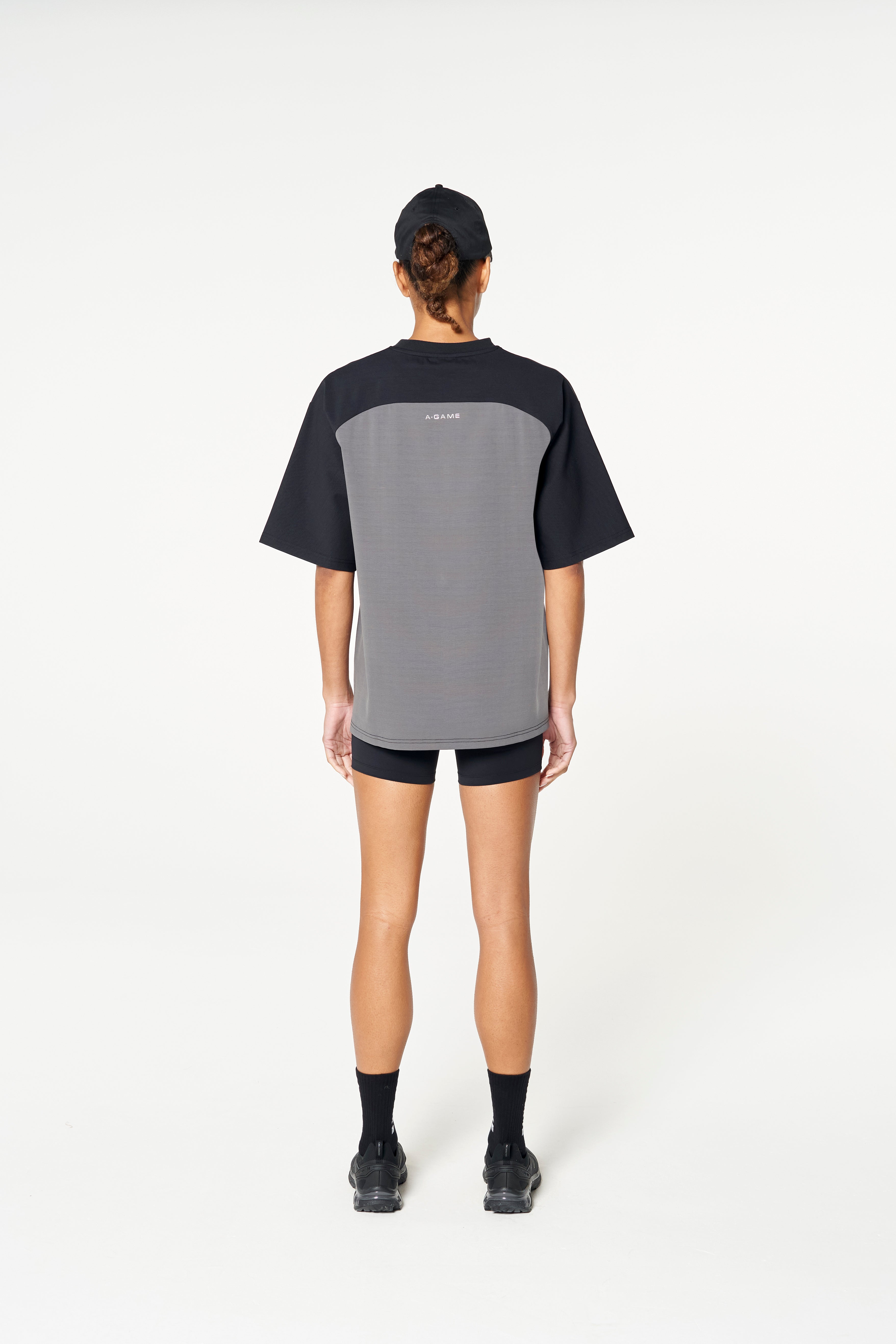 WOMENS LIFEWEAR OVERSIZED T-SHIRT - BLACK
