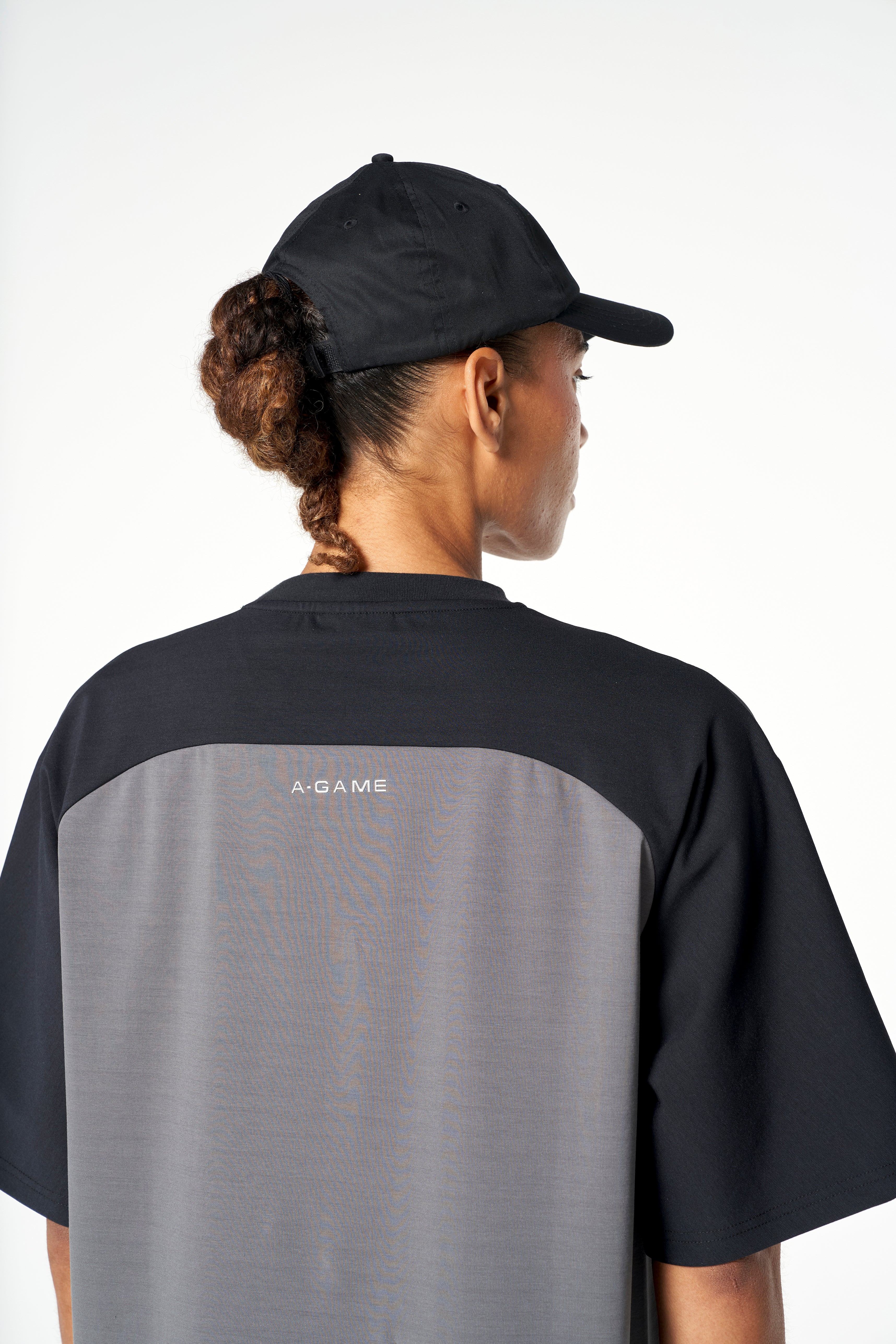 WOMENS LIFEWEAR OVERSIZED T-SHIRT - BLACK