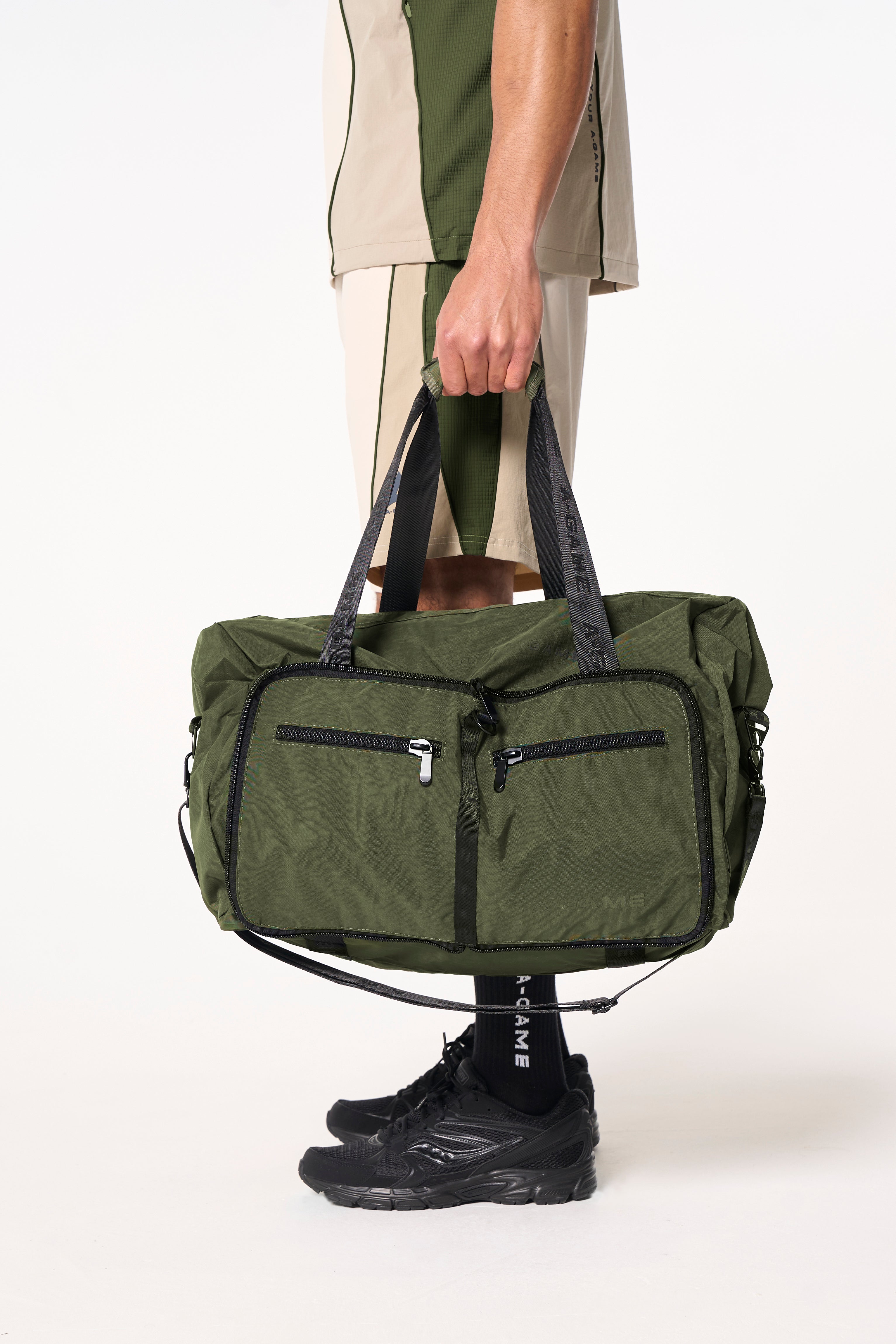 Men's Textured Vest - Beige / Mid Brown