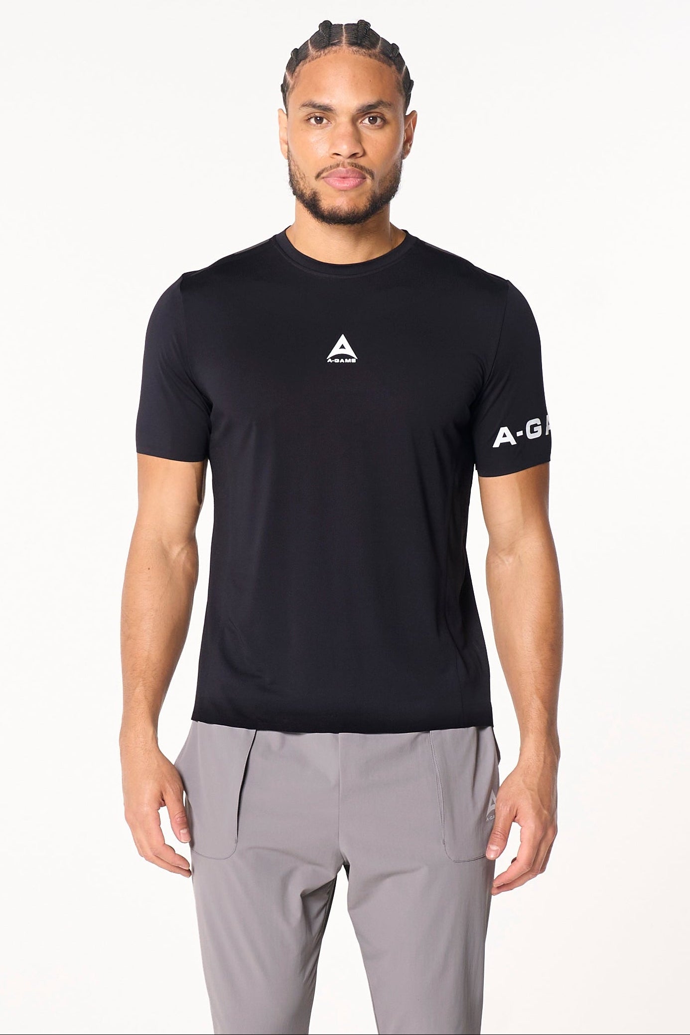 MENS A-GAME PERFORMANCE TRAINING T-SHIRT - BLACK