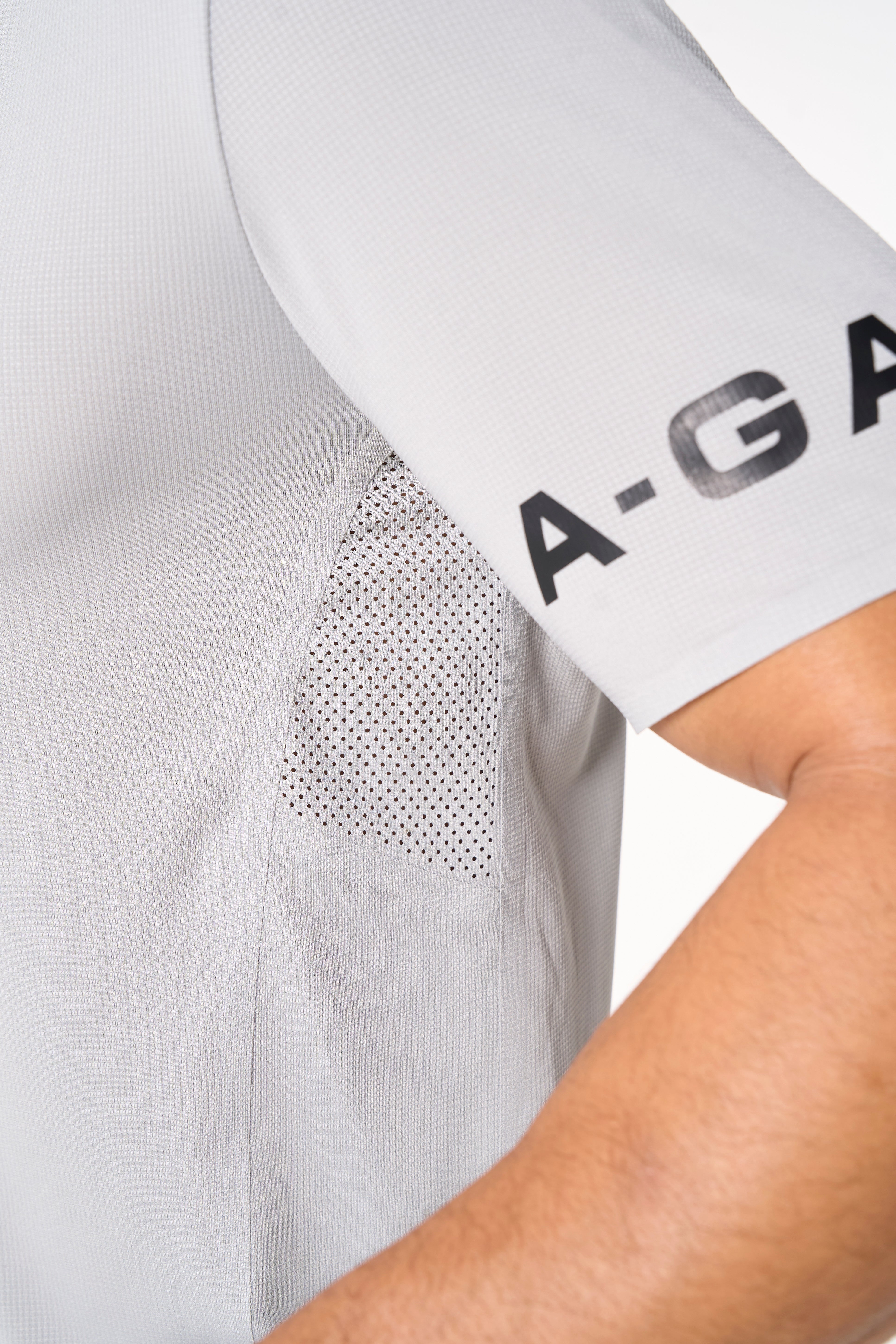 MENS A-GAME PERFORMANCE TRAINING T-SHIRT - STEEL GREY