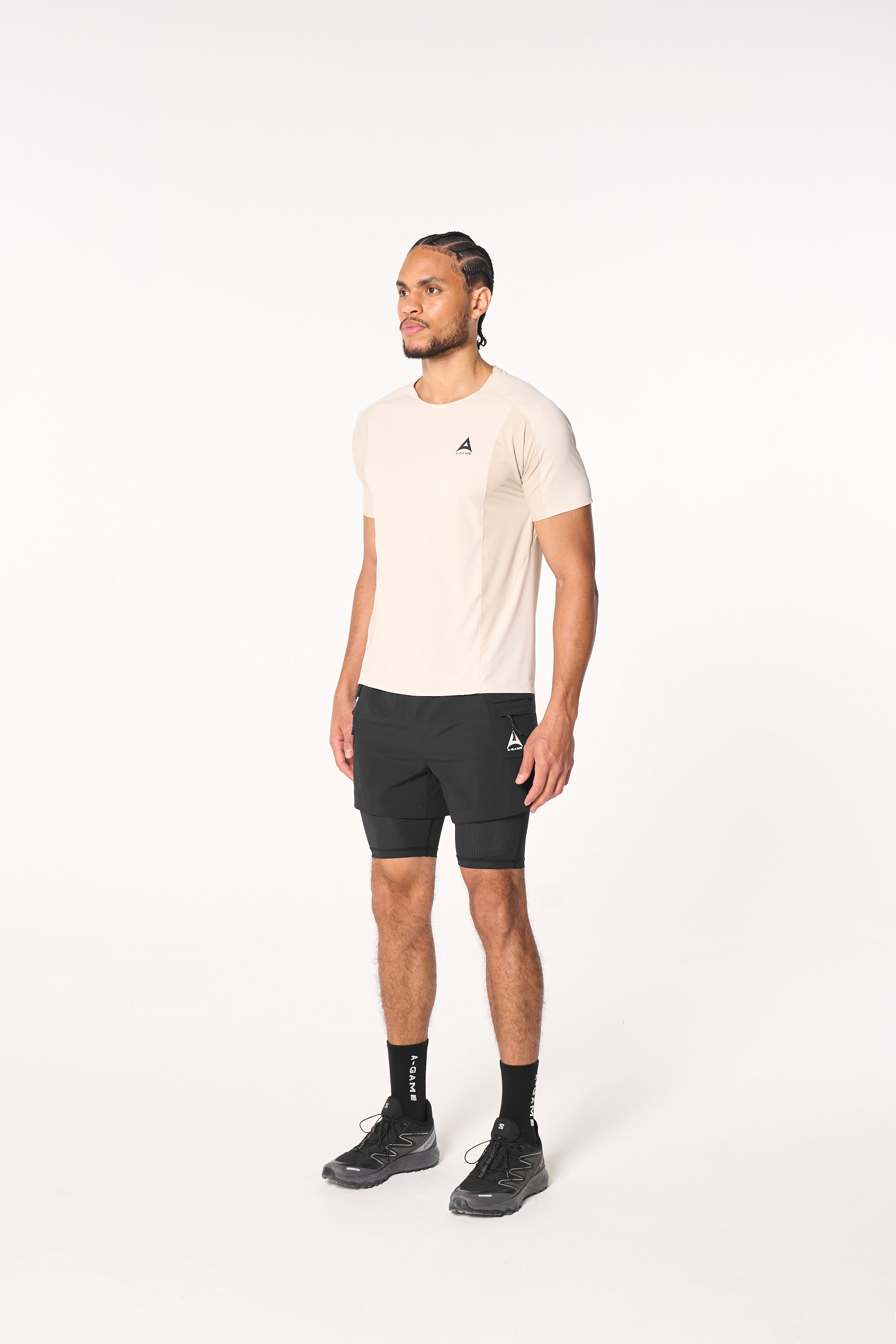 Men's Mesh Performance T-Shirt - Beige