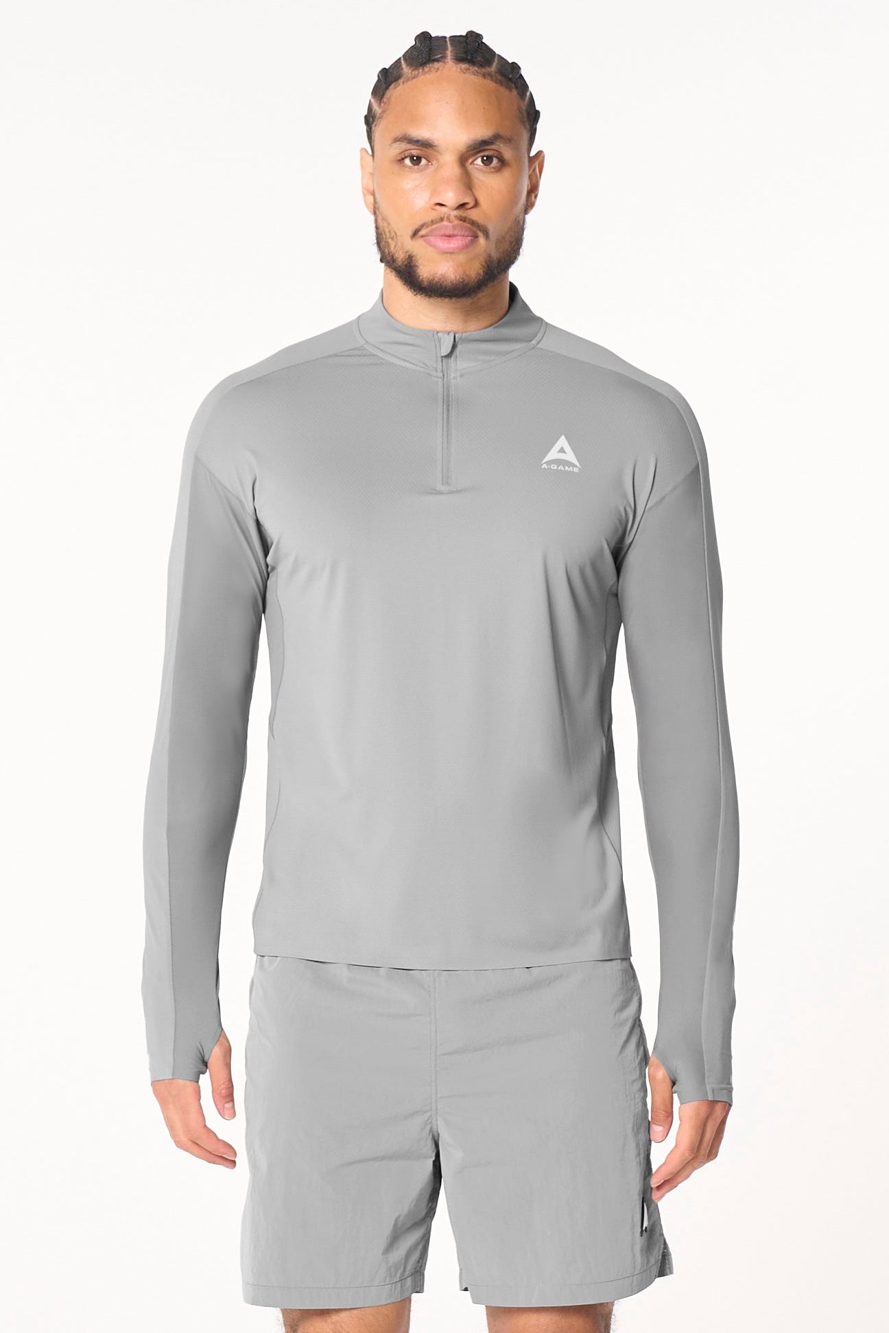 Men's Core Long Sleeve 1/4 Zip - Grey