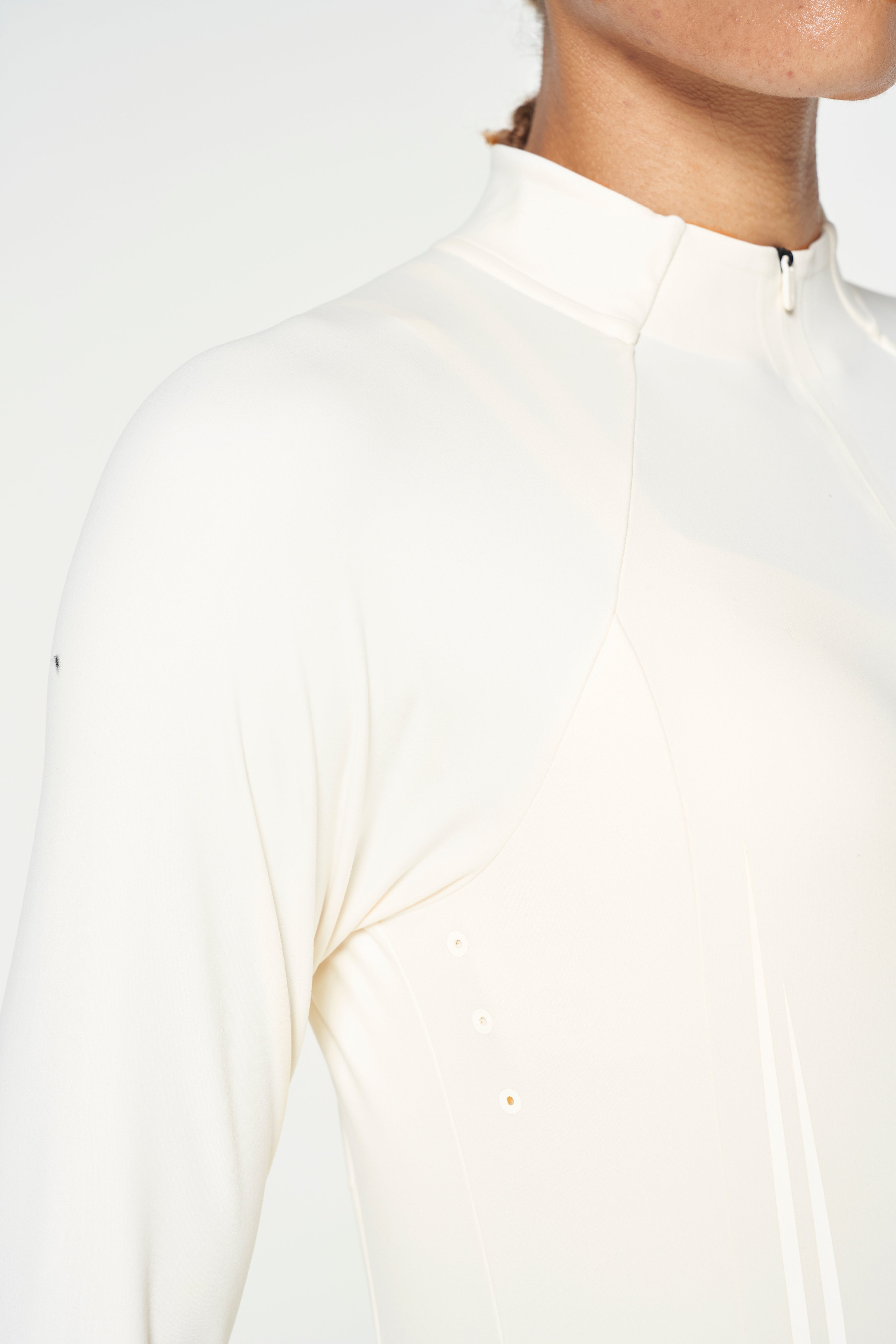 Women's Core Training 1/4 Zip - Ecru