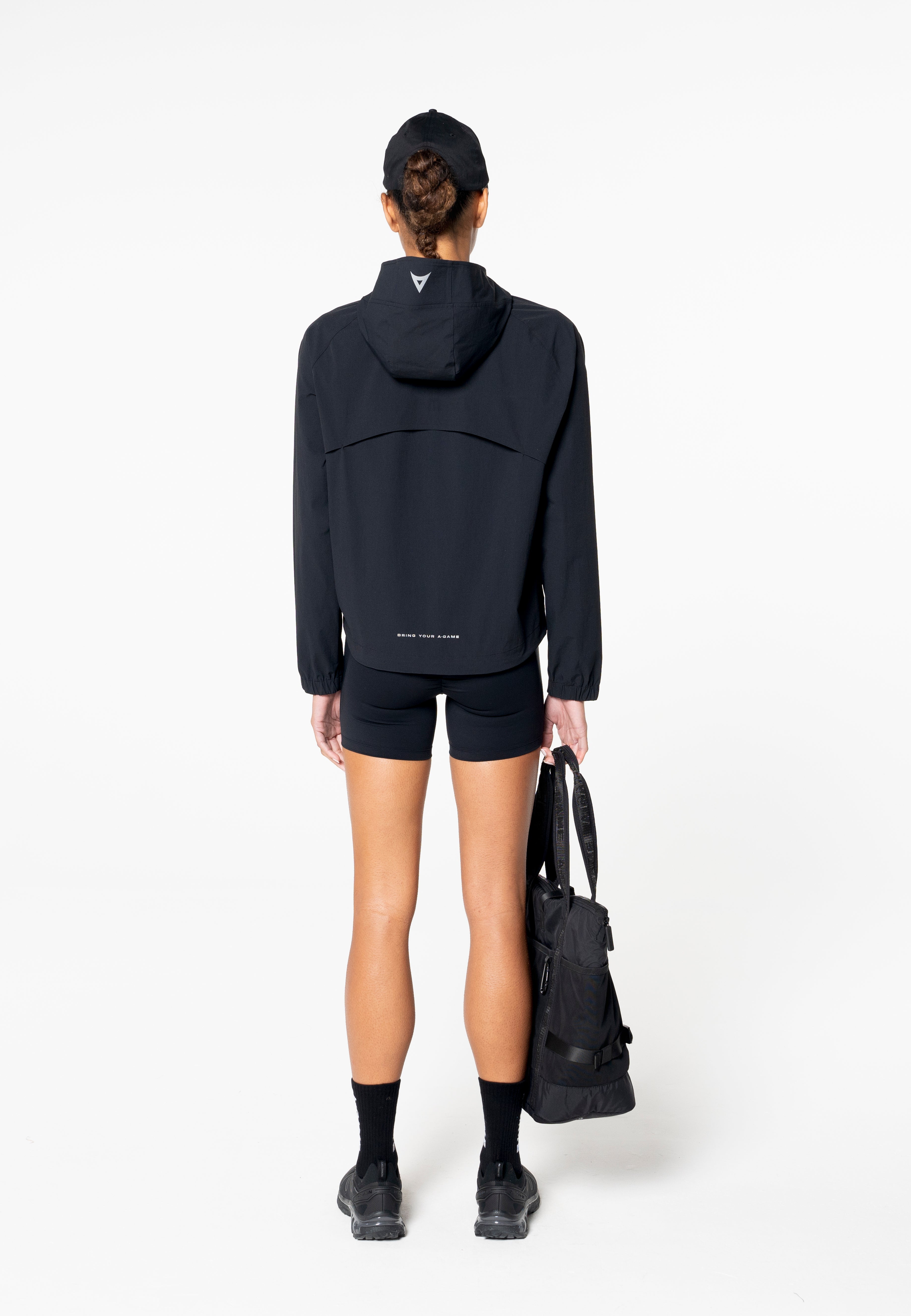 WOMENS LIGHTWEIGHT SHELL JACKET - BLACK