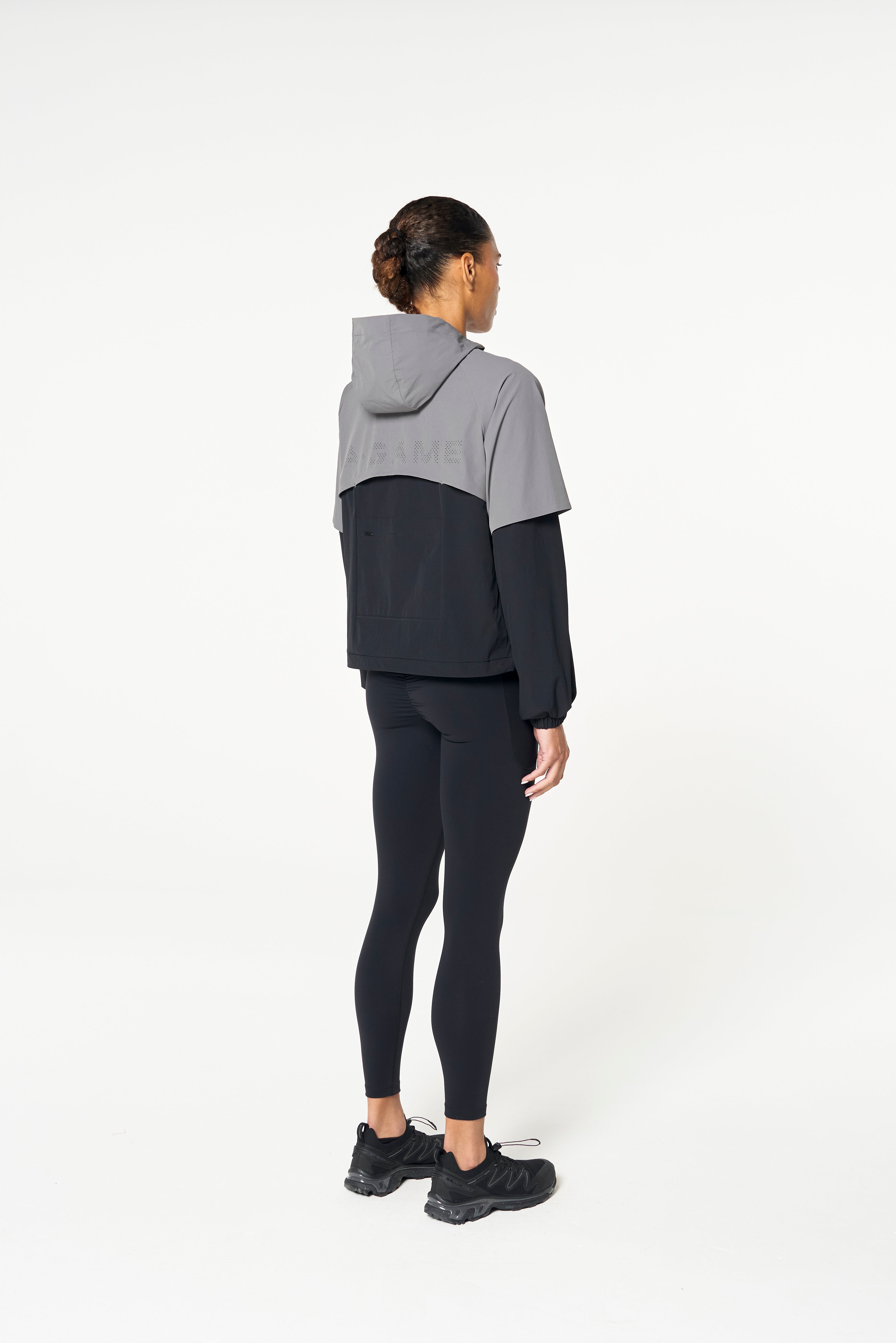 WOMENS QUARTER ZIP JACKET - BLACK