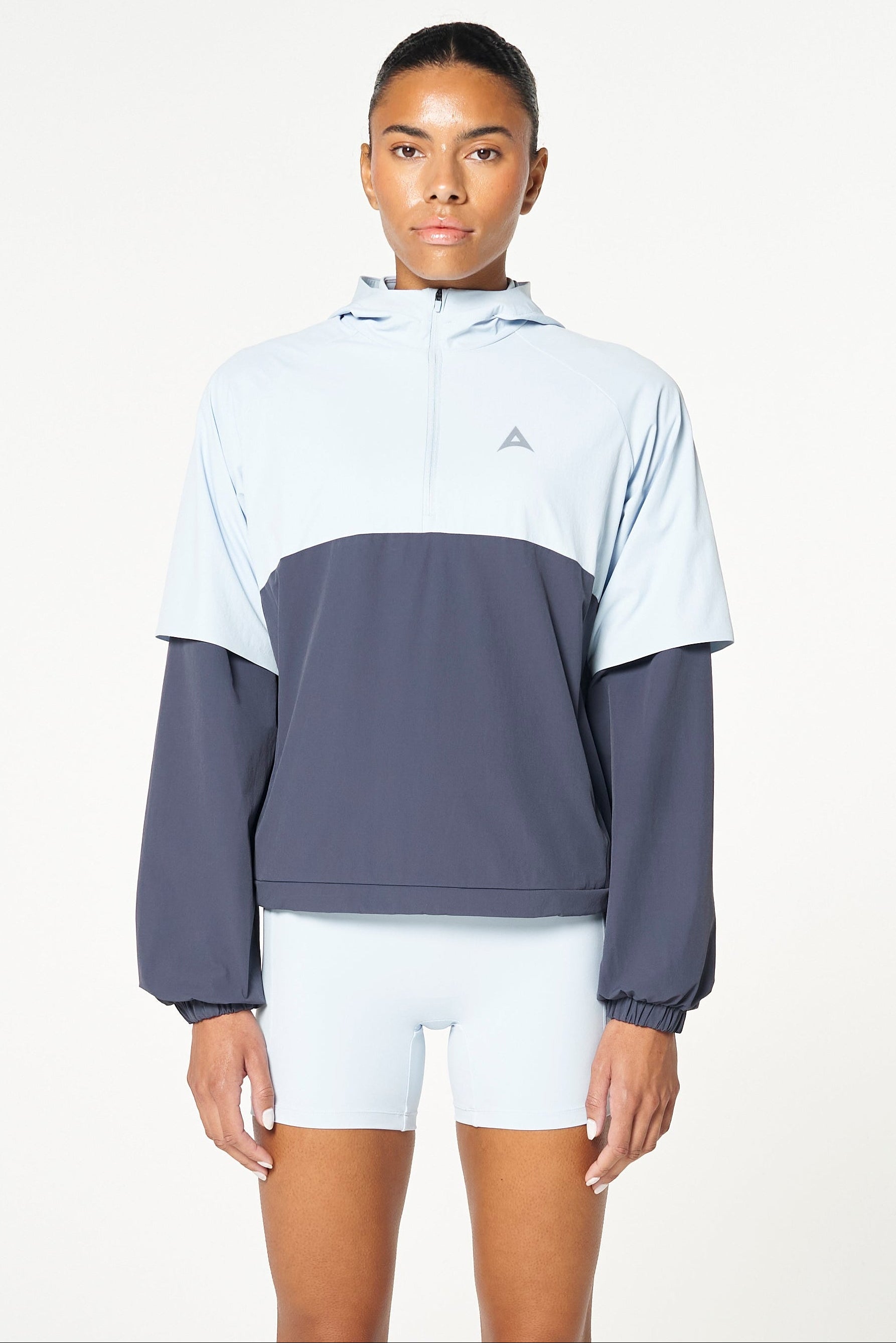 WOMENS QUARTER ZIP JACKET - BLUE