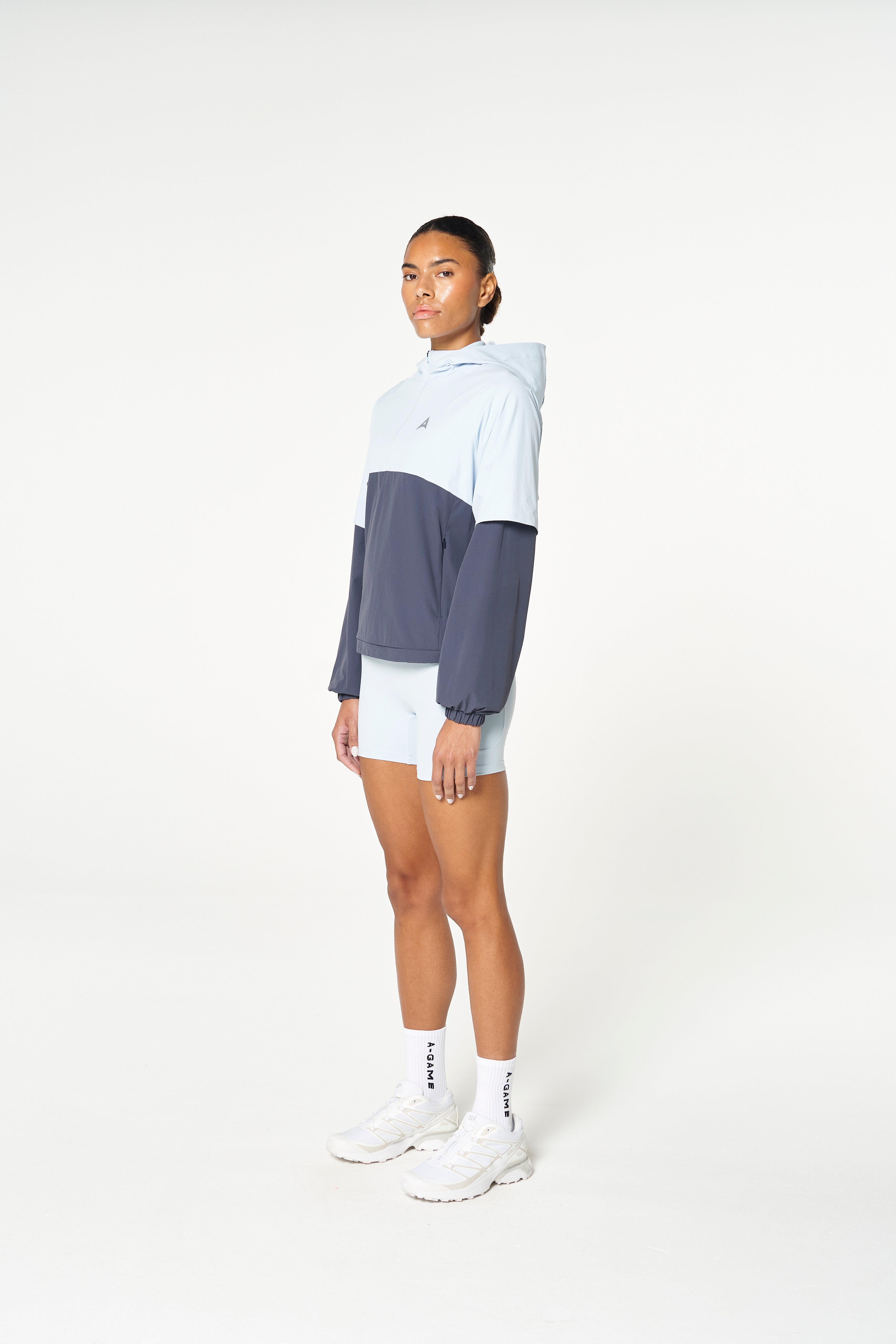 WOMENS QUARTER ZIP JACKET - BLUE