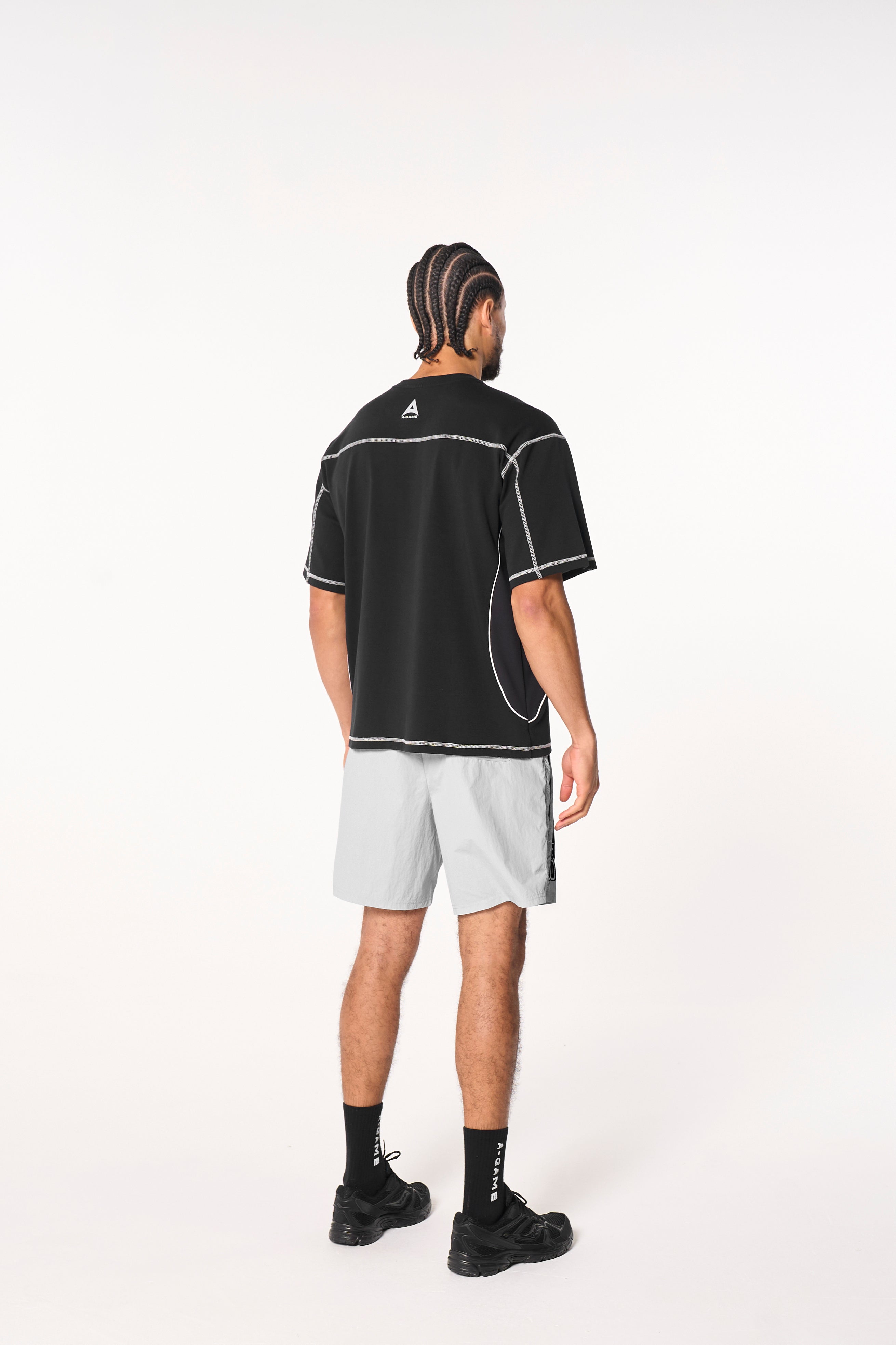 Men's Seam Detail Tech T-Shirt - Black