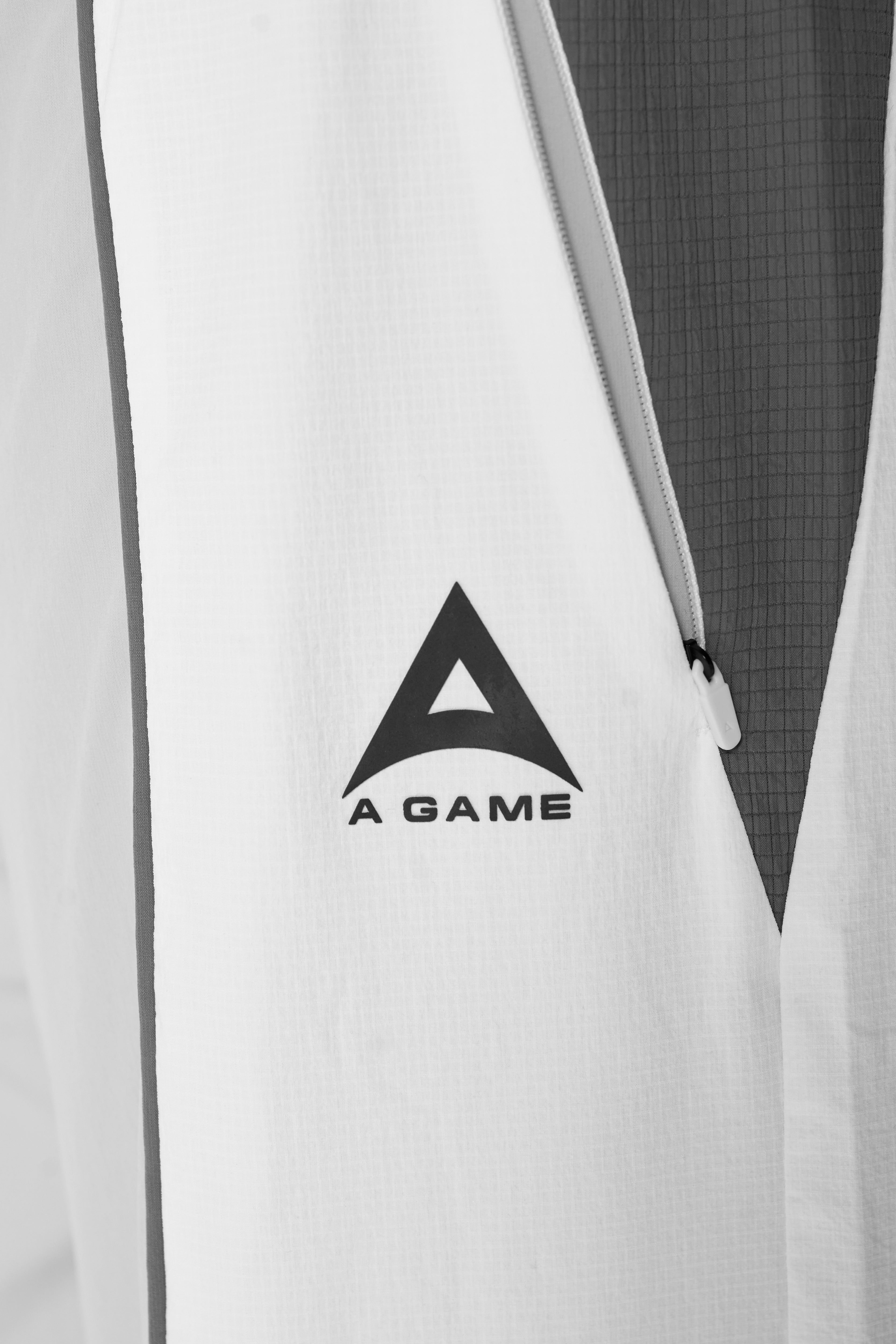 Men's Textured Track Pants - Grey / White