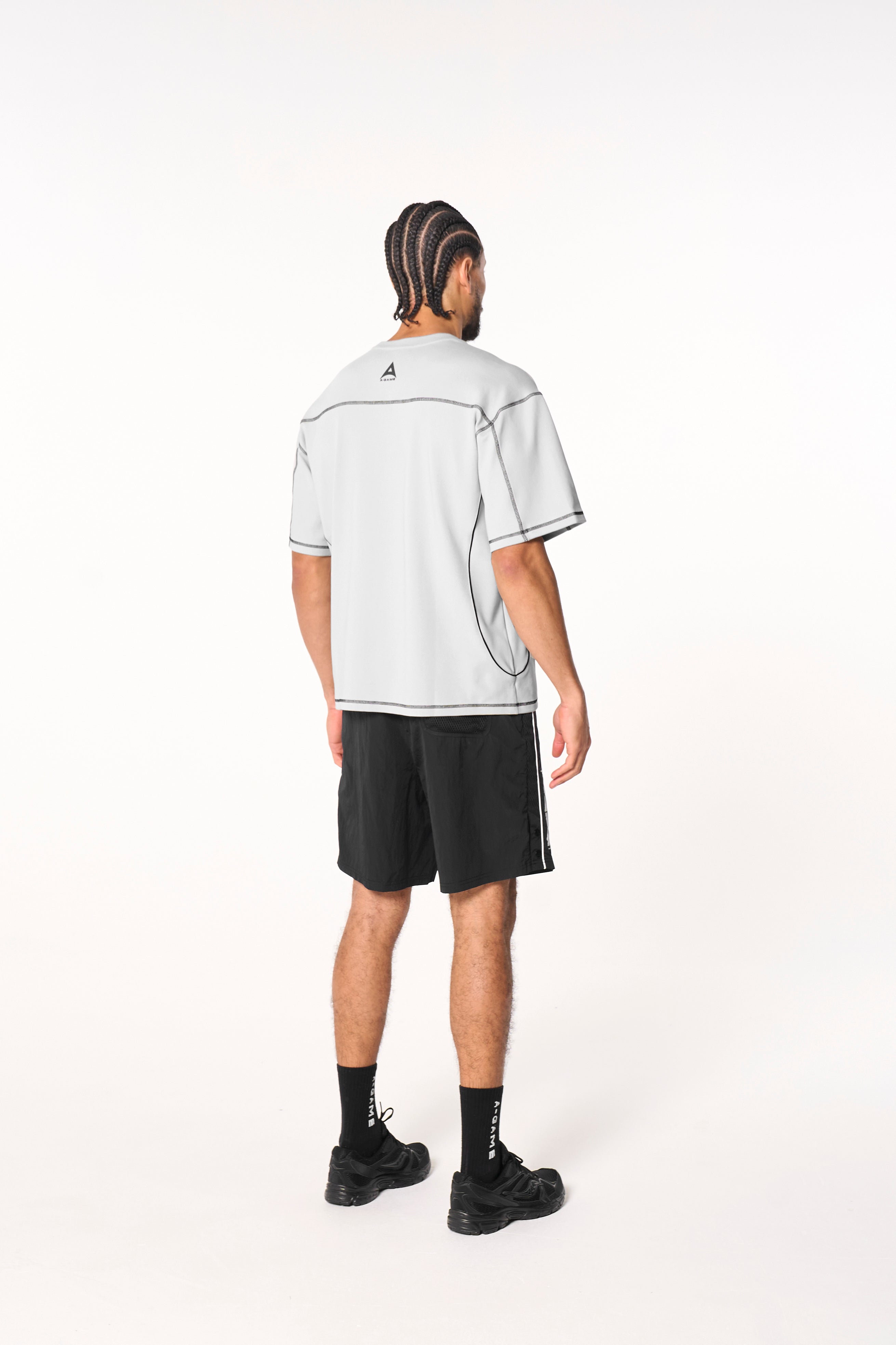 Men's Seam Detail Tech T-Shirt - Grey