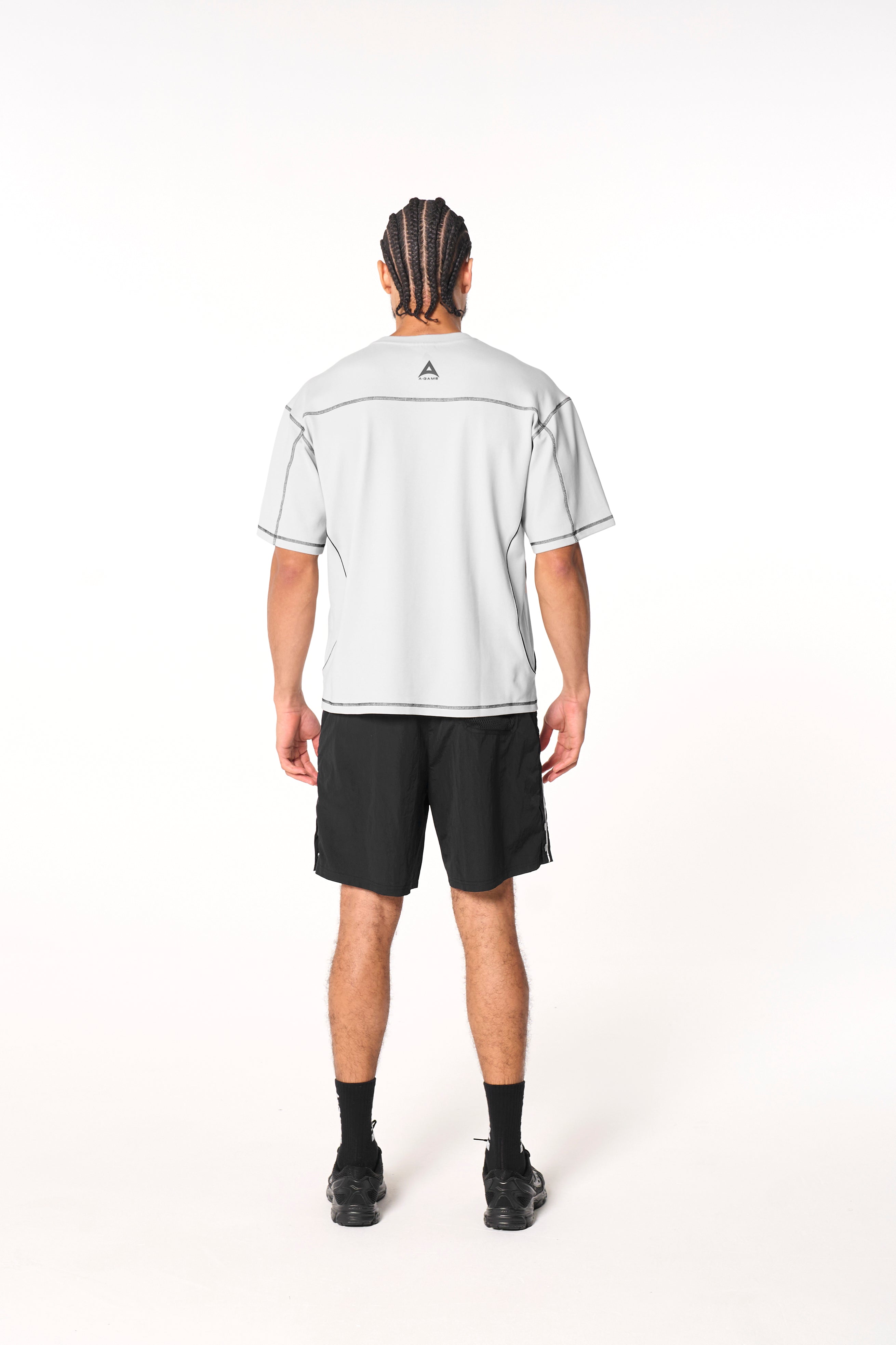 Men's Seam Detail Tech T-Shirt - Grey