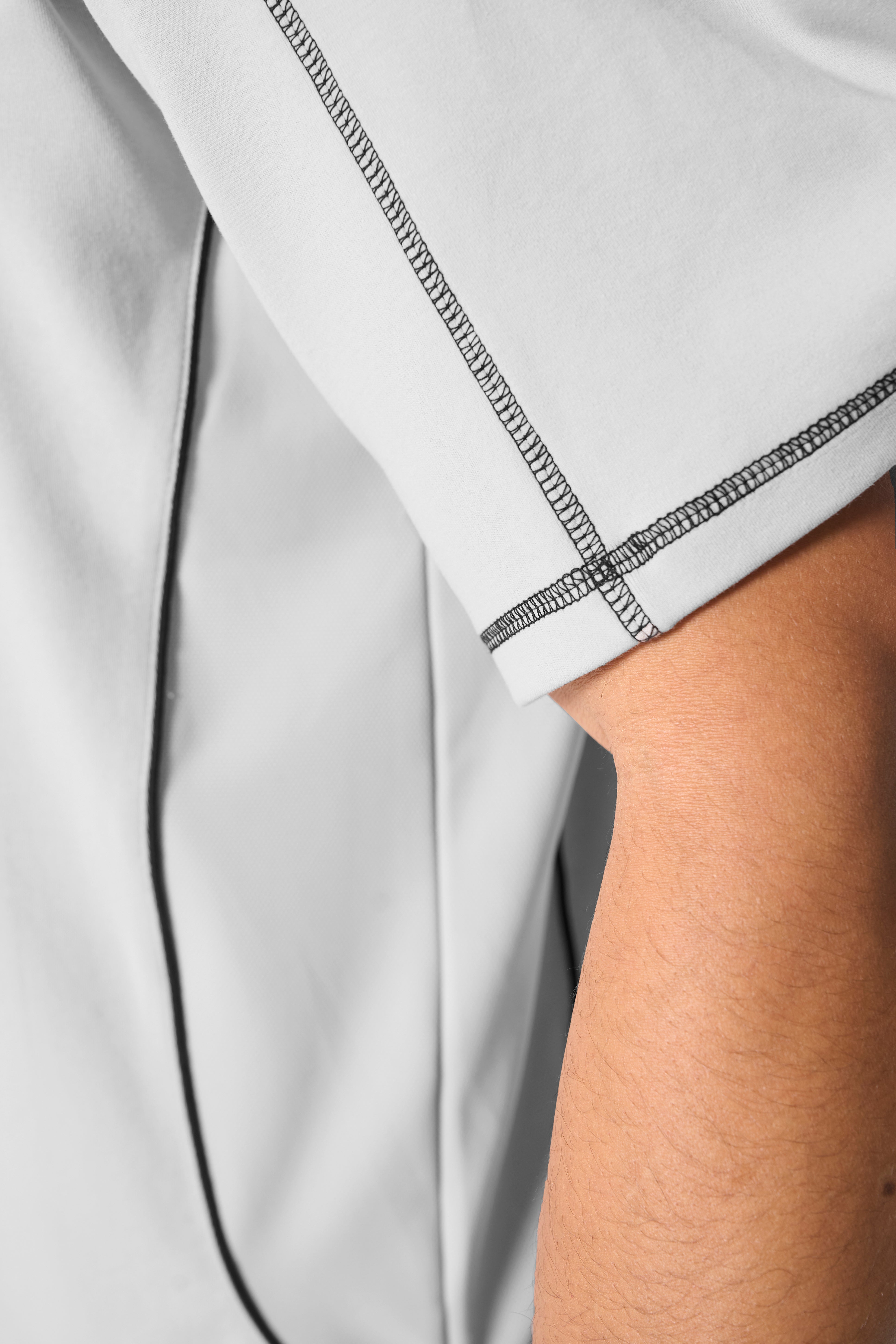 Men's Seam Detail Tech T-Shirt - Grey