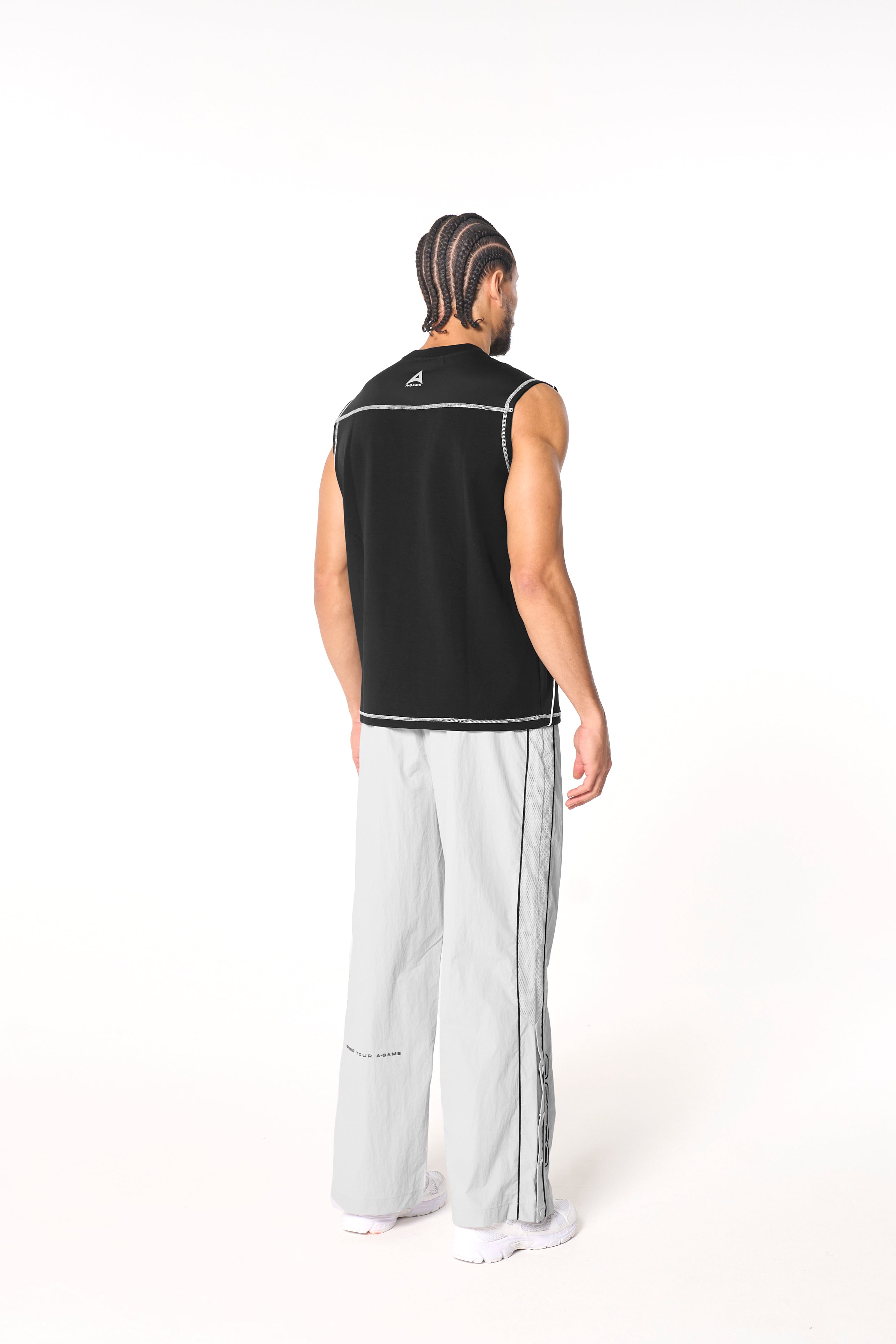 Men's Seam Detail Tech T-Shirt - Black