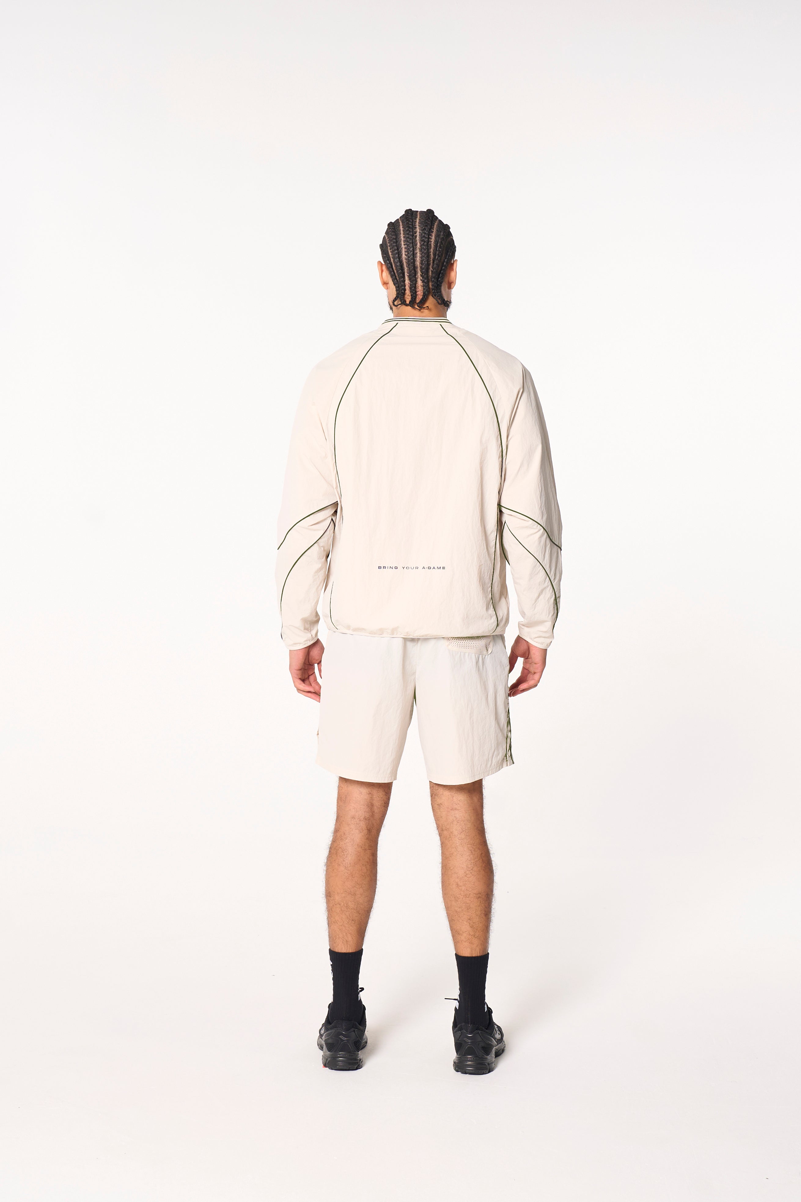 Men's Woven Tech Top - Beige