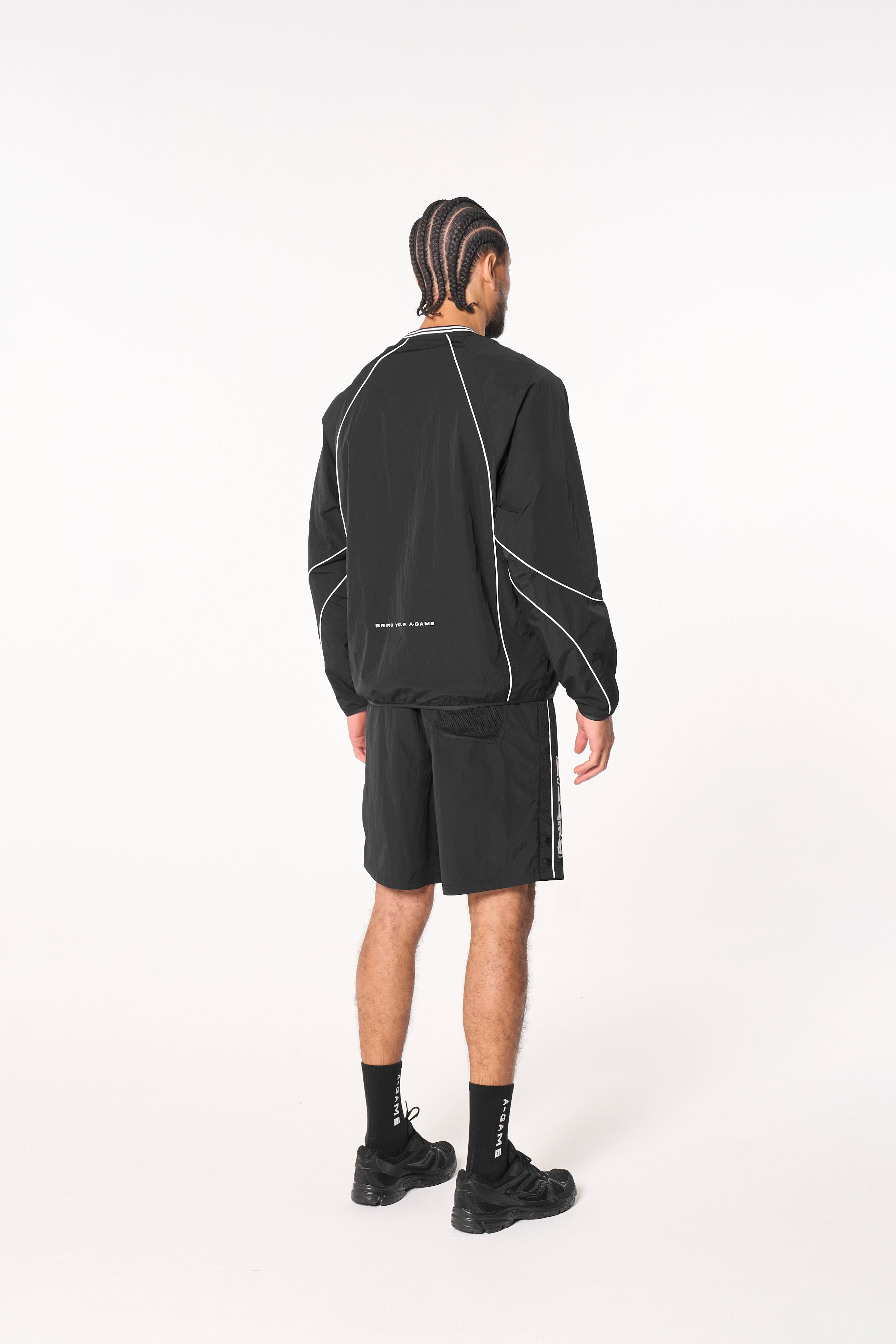 Men's Woven Tech Top - Black