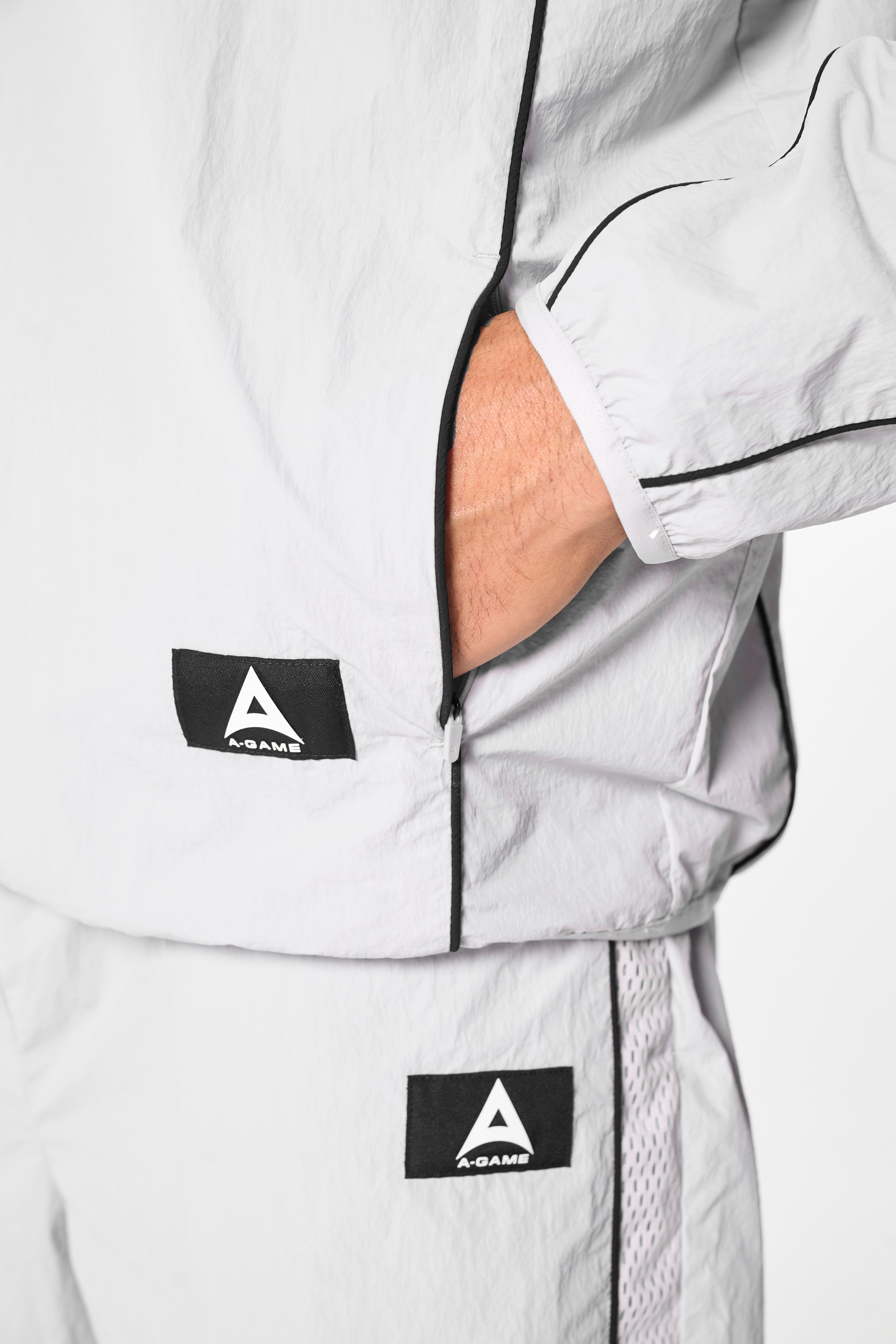 Men's Woven Tech Top - Grey