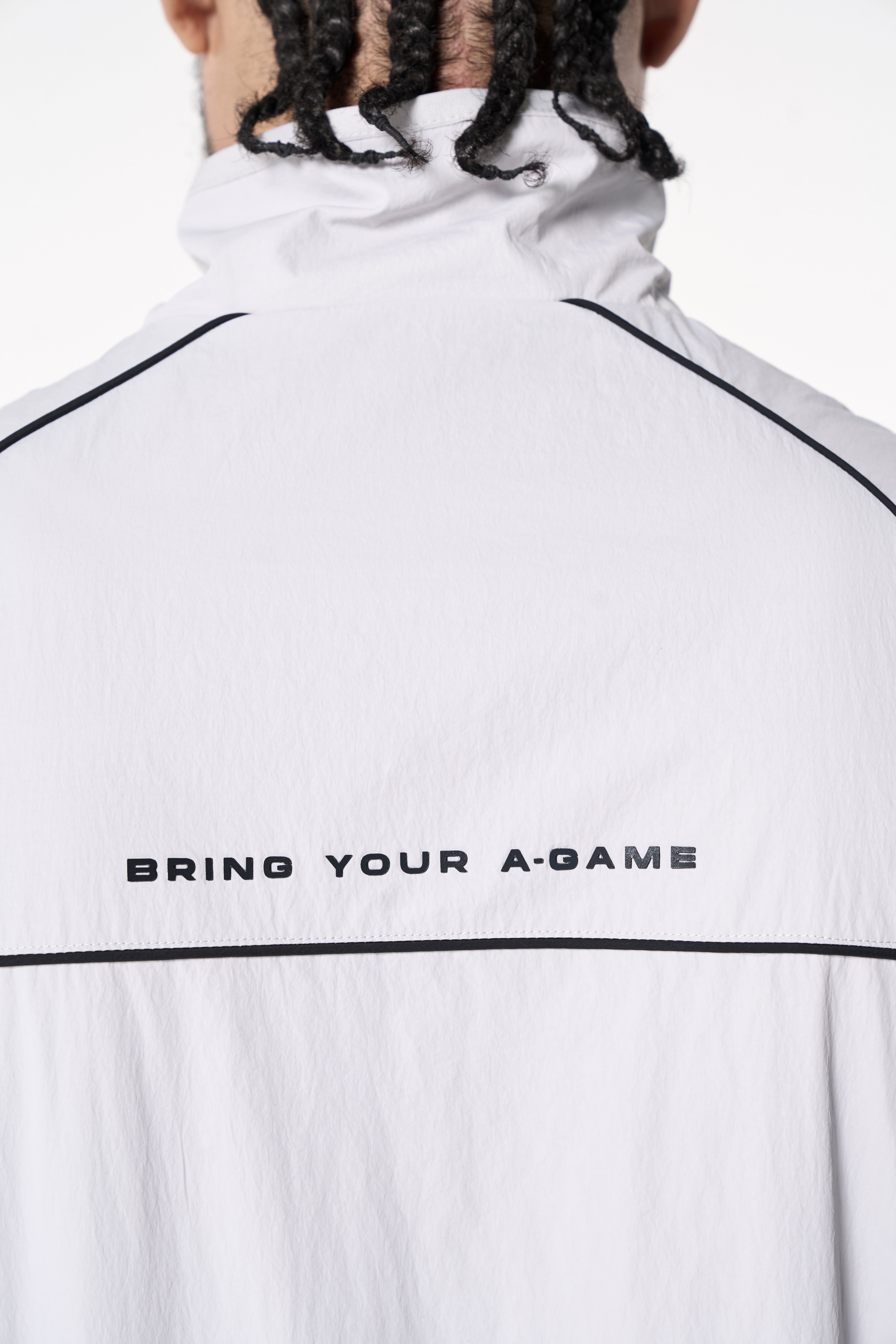 Men's Woven Tech Track Jacket - Grey