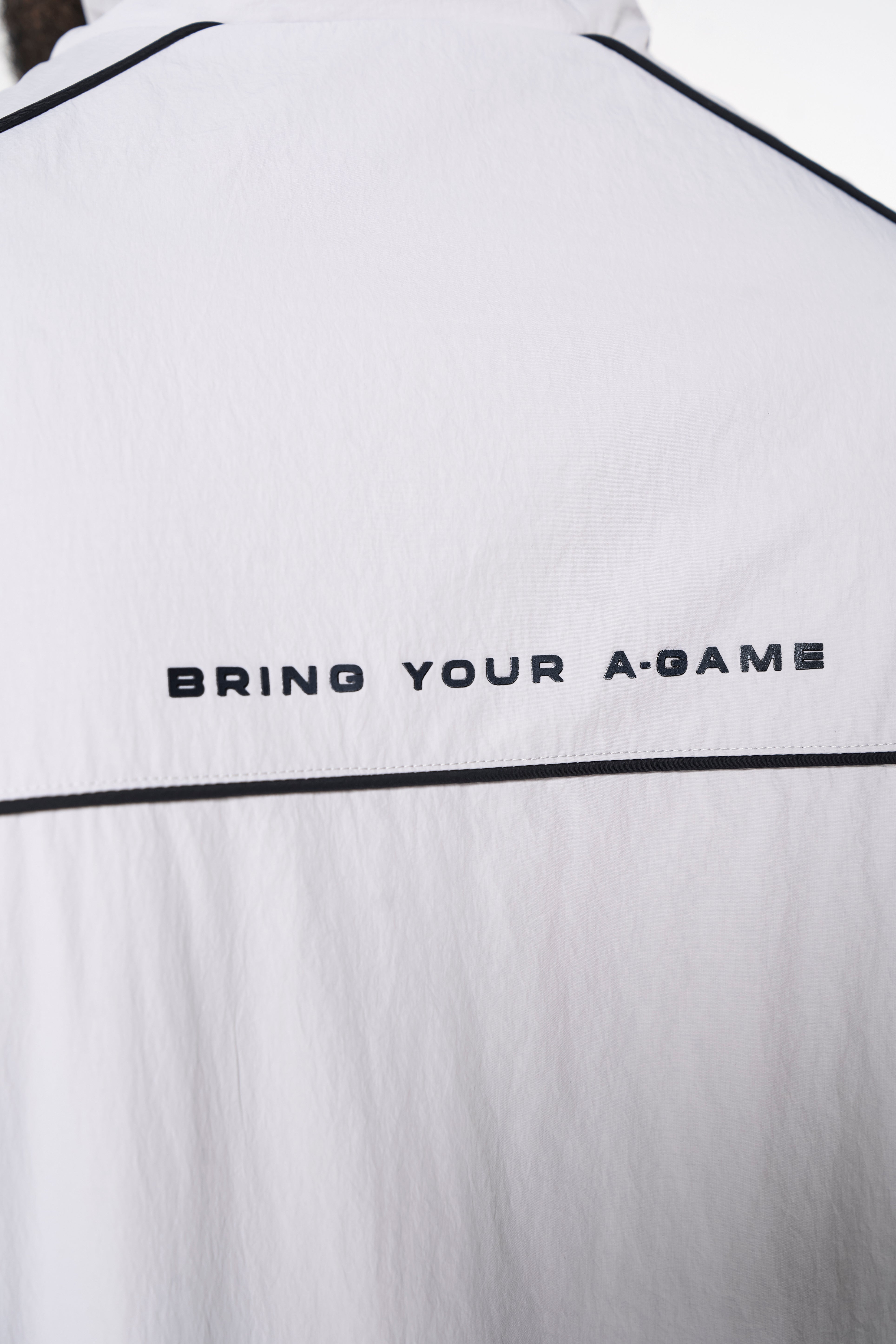 Men's Woven Tech Track Jacket - Grey