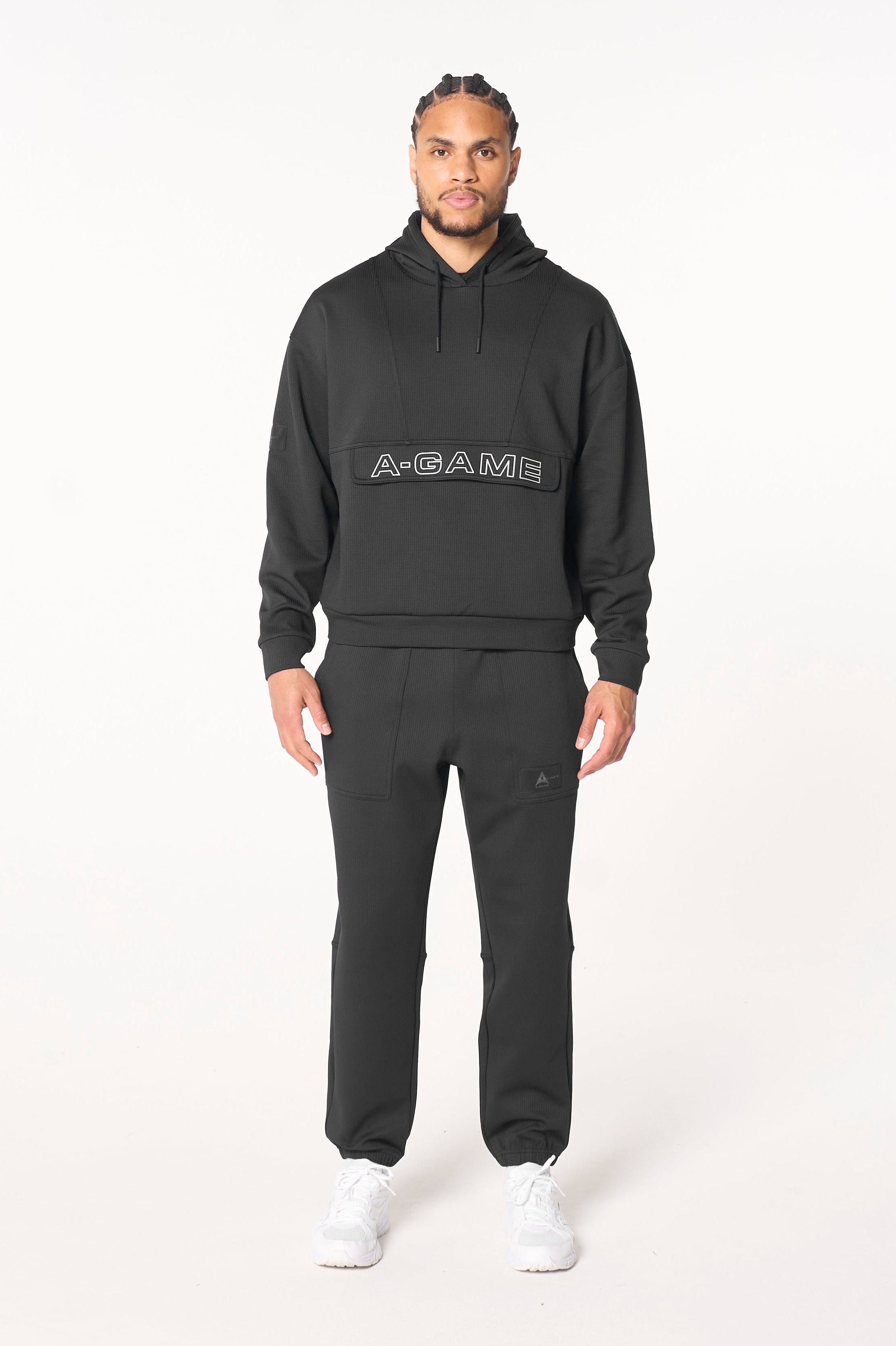 Men's Waffle Tech Joggers - Black