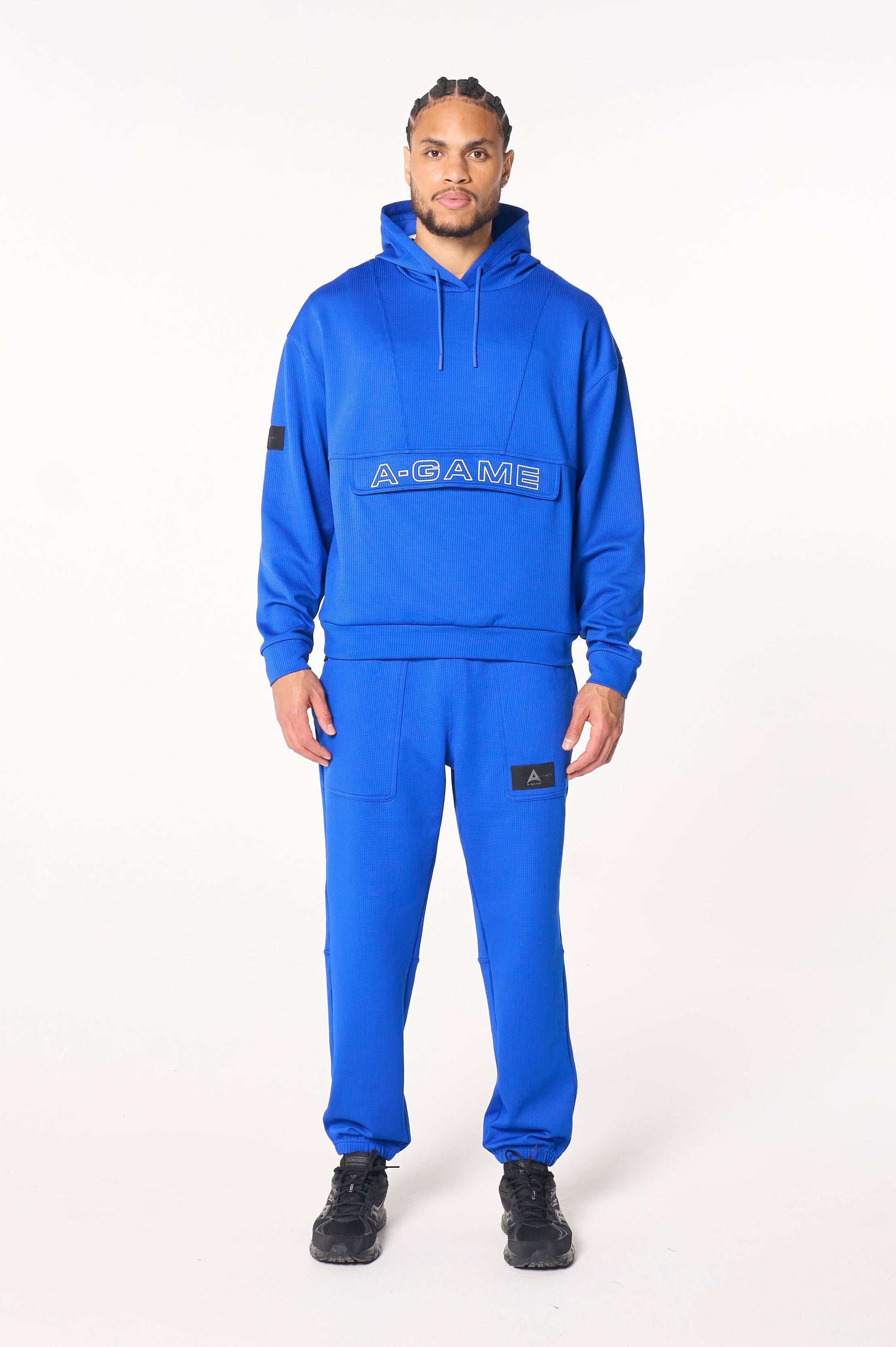 Men's Waffle Tech Joggers - Cobalt Blue