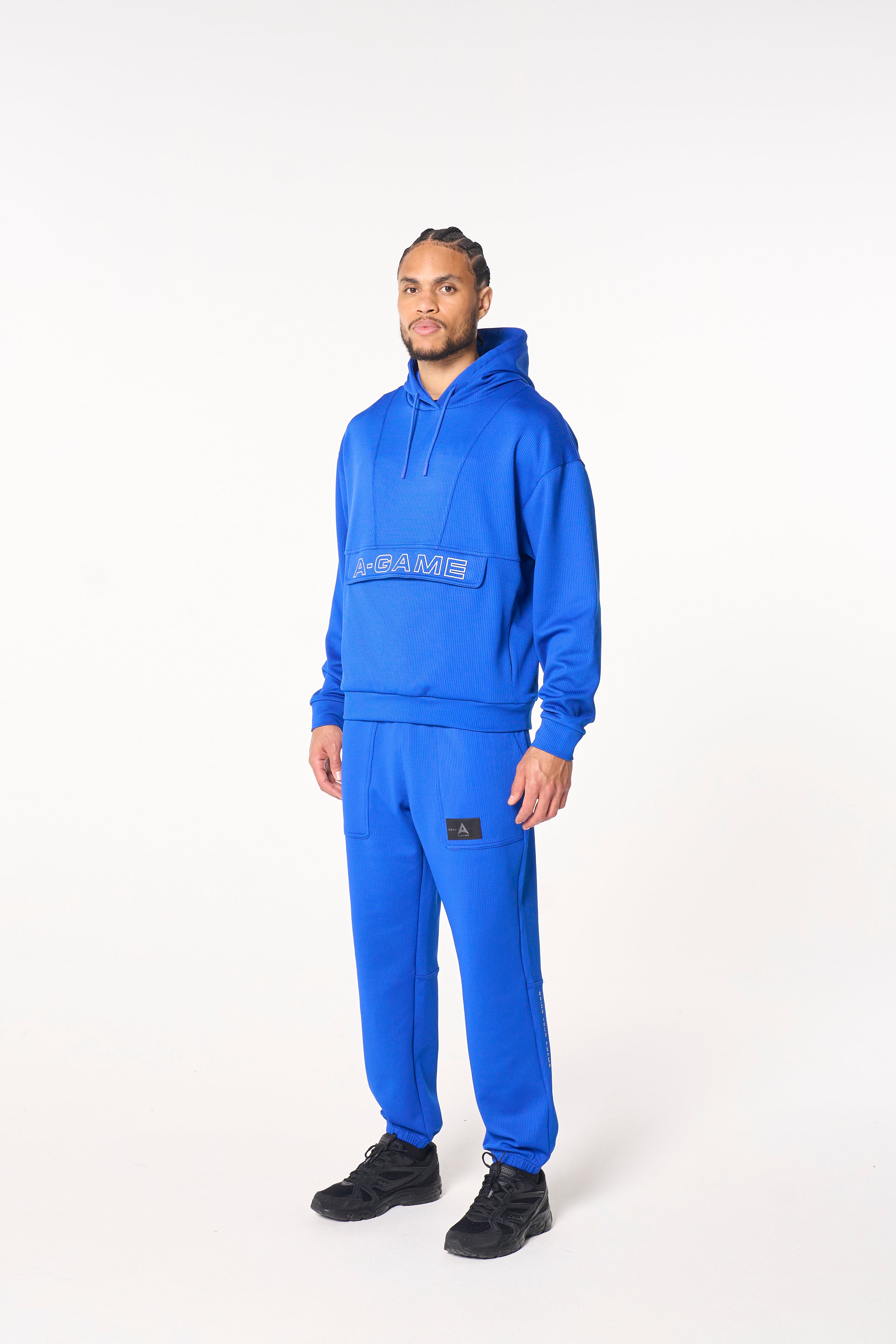 MENS LIFEWEAR WAFFLE TECH JOGGERS - COBALT BLUE